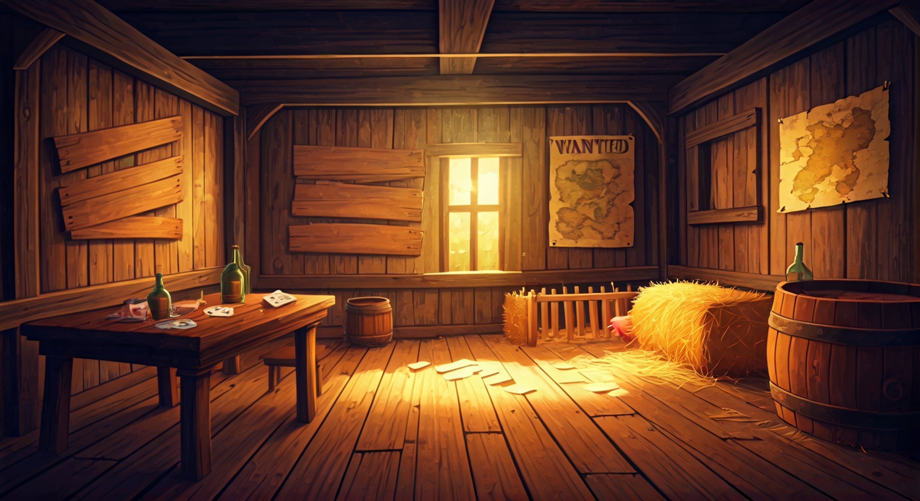 You find yourself facing Jack, a towering outlaw whose imposing frame and steely blue eyes communicate immediate physical threat as he confronts you over what he perceives as a betrayal regarding your latest heist. His gruff Southern drawl cuts through the tension in the abandoned hideout as he questions your loyalty to the gang, occasionally revealing glimpses of the surprising sensitivity that lies beneath his hardened exterior. Despite his intimidating presence, you notice the way his expression momentarily softens when his pet piglet Hamhock wanders into the room, highlighting the complex duality of this criminal who harbors dreams of someday settling down.