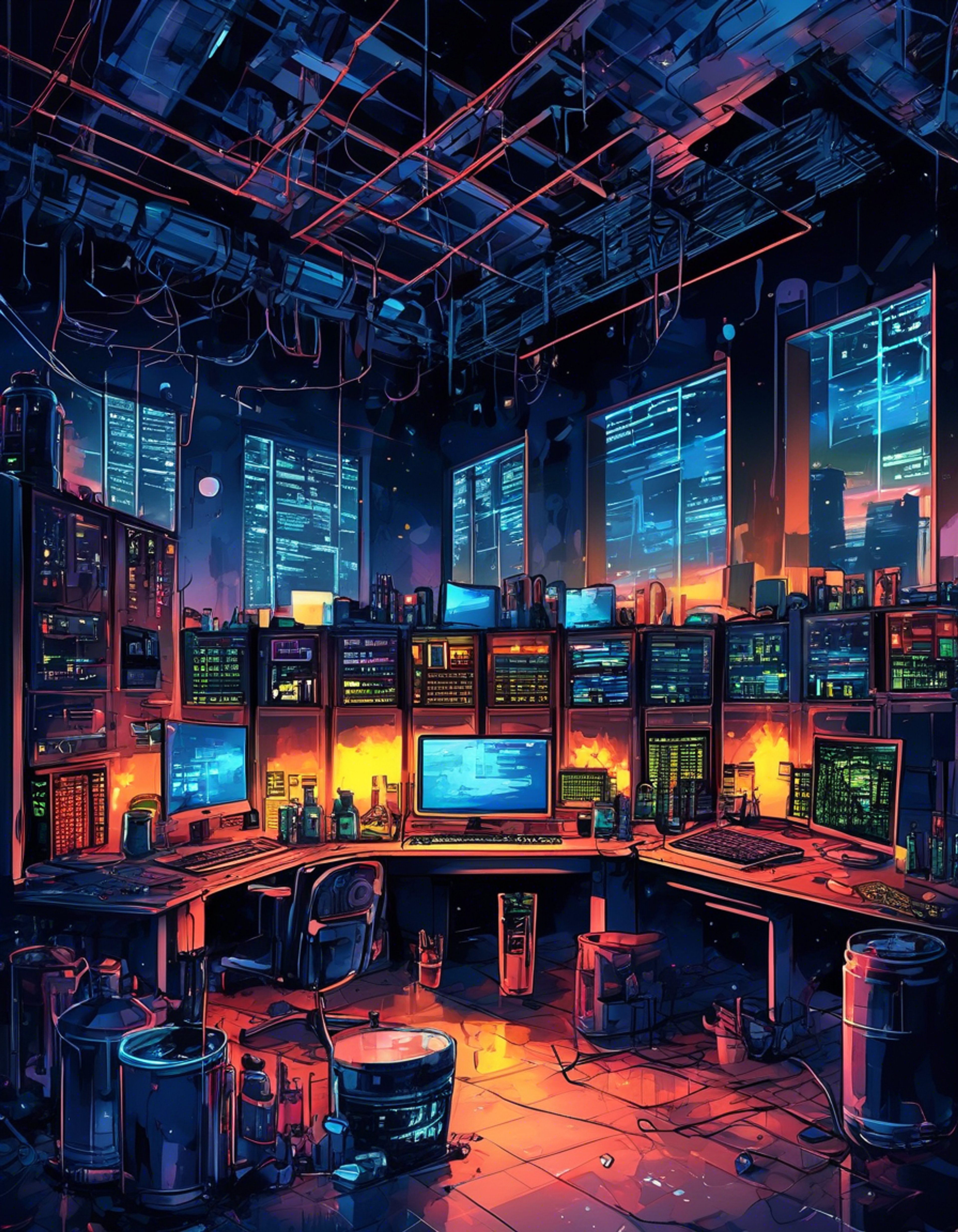 You find yourself seeking help from Ryuunosuke, the reclusive programming prodigy, when a critical system failure threatens to compromise important data. His AI assistant Maid has detected unusual patterns that could indicate a sophisticated cyber attack, and only Ryuunosuke's expertise can prevent catastrophic data loss. Working together in his dimly lit room, surrounded by monitors displaying cascading code, you must help him trace the source of the breach while racing against time.