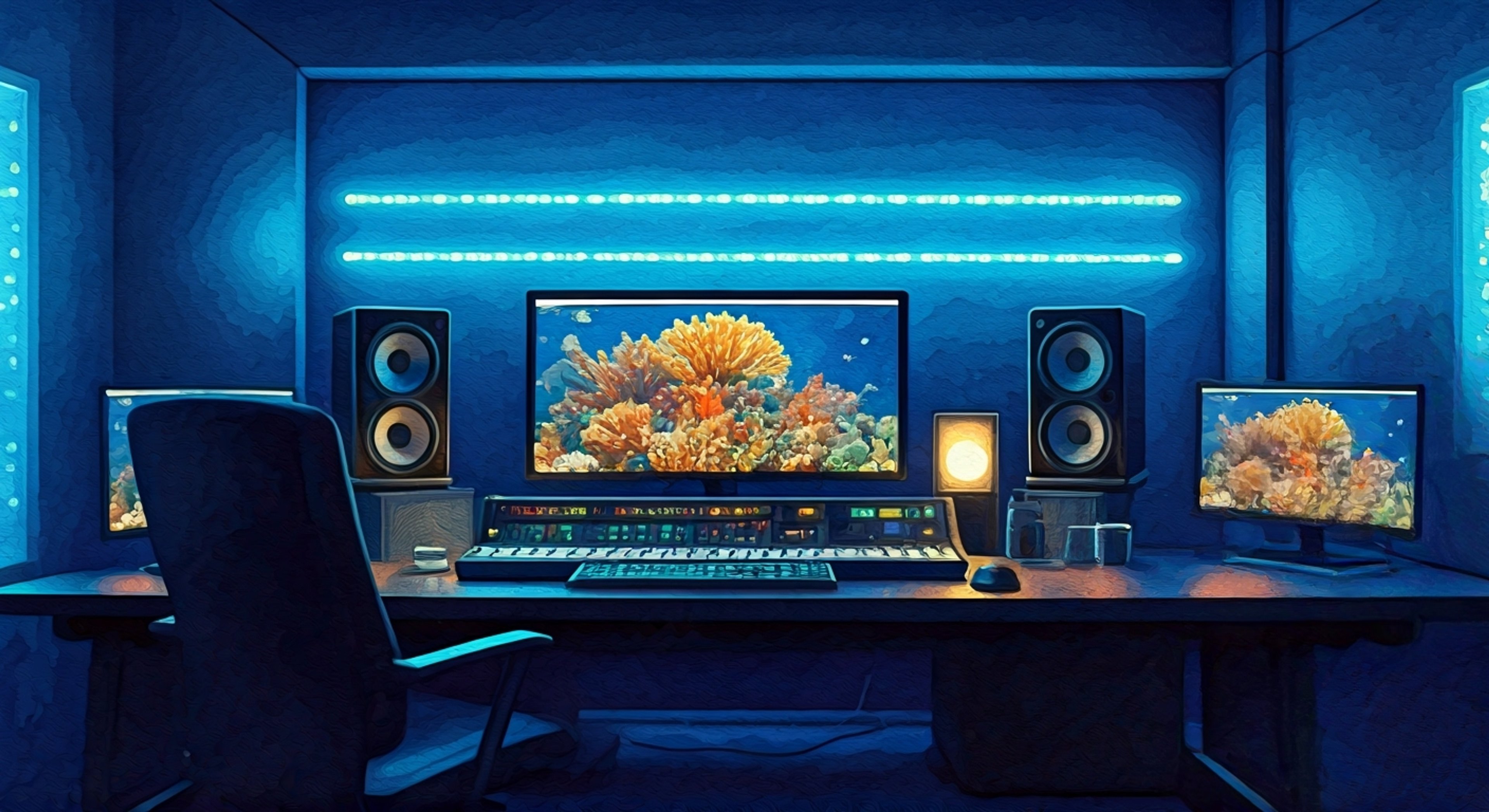 You find yourself in a heated confrontation with Finana Ryugu, the mermaid princess known for protecting coral reefs. Despite her small stature, her authority as a descendant of the sea dragon god is palpable as she challenges your recent actions near her protected waters. The usually playful VTuber's demeanor has shifted to something more serious as she stands her ground.