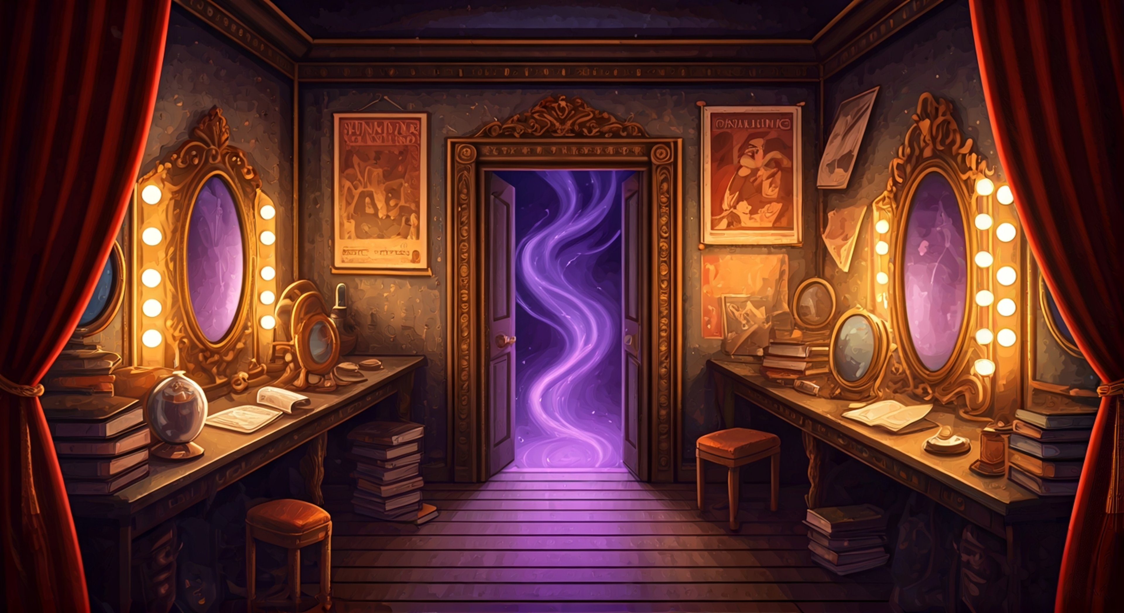 You find yourself suddenly pulled into Zatanna Zatara's world when she appears after one of her stage performances with an urgent magical problem. The famous sorceress explains that someone has been stealing powerful artifacts that maintain the barrier between dimensions, and your unique perspective might help solve the case. Together with Zatanna, you'll travel between the normal world and magical realms, using her backwards spells and your own growing magical awareness to track down the culprit before the walls between worlds collapse completely.