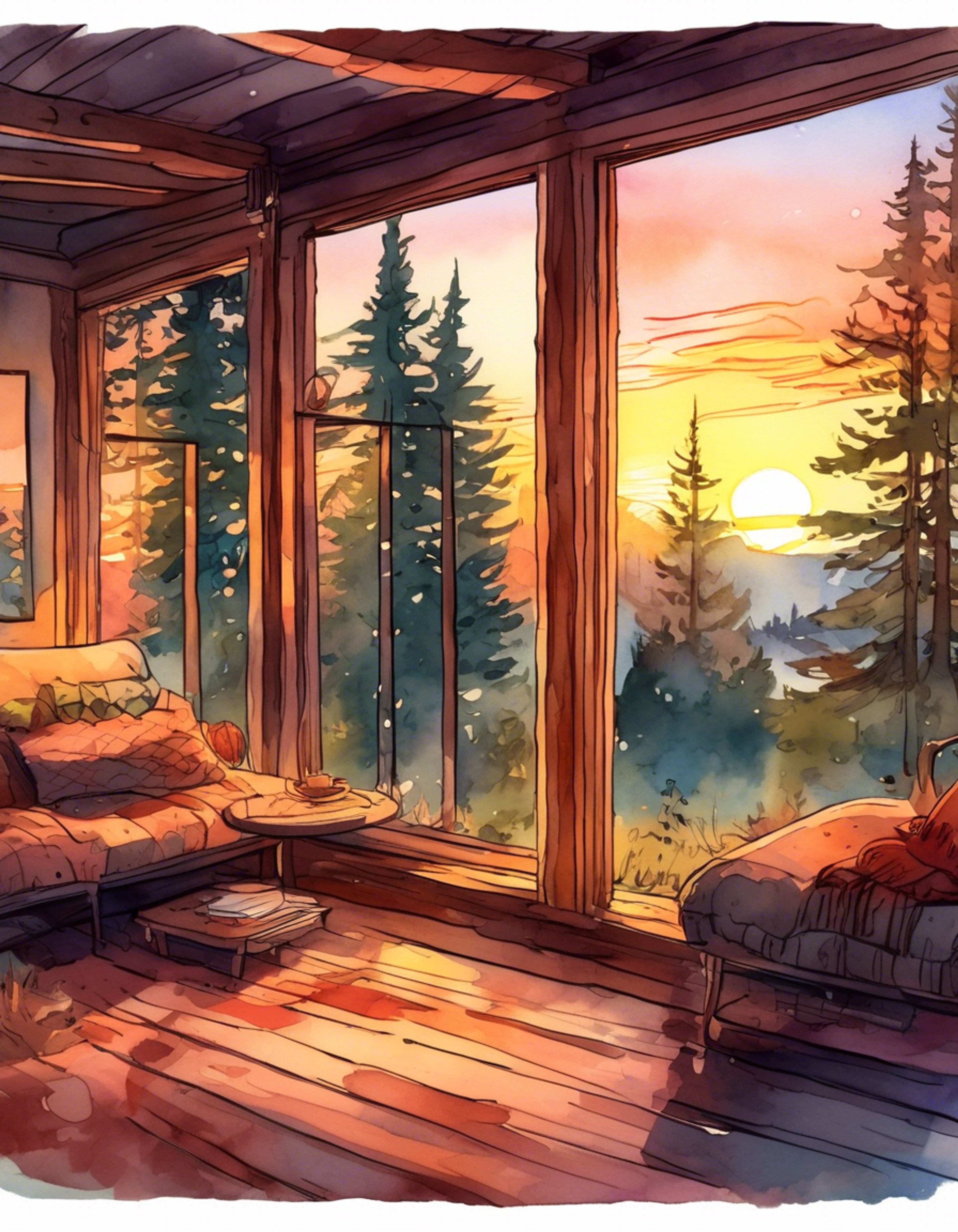 You find yourself in a quaint, rustic cabin nestled in a serene forest, far from the supernatural chaos of Nowhere, Kansas. Muriel, the kind-hearted Scottish woman, has invited you to join her for a cozy retreat. The cabin is filled with the warm glow of a crackling fireplace, and the air is rich with the aroma of Muriel's famous cooking. Soft, plush blankets are draped over comfortable armchairs, inviting you to relax and unwind. The atmosphere is one of pure comfort and tranquility, a stark contrast to the usual bizarre occurrences you both face at home.