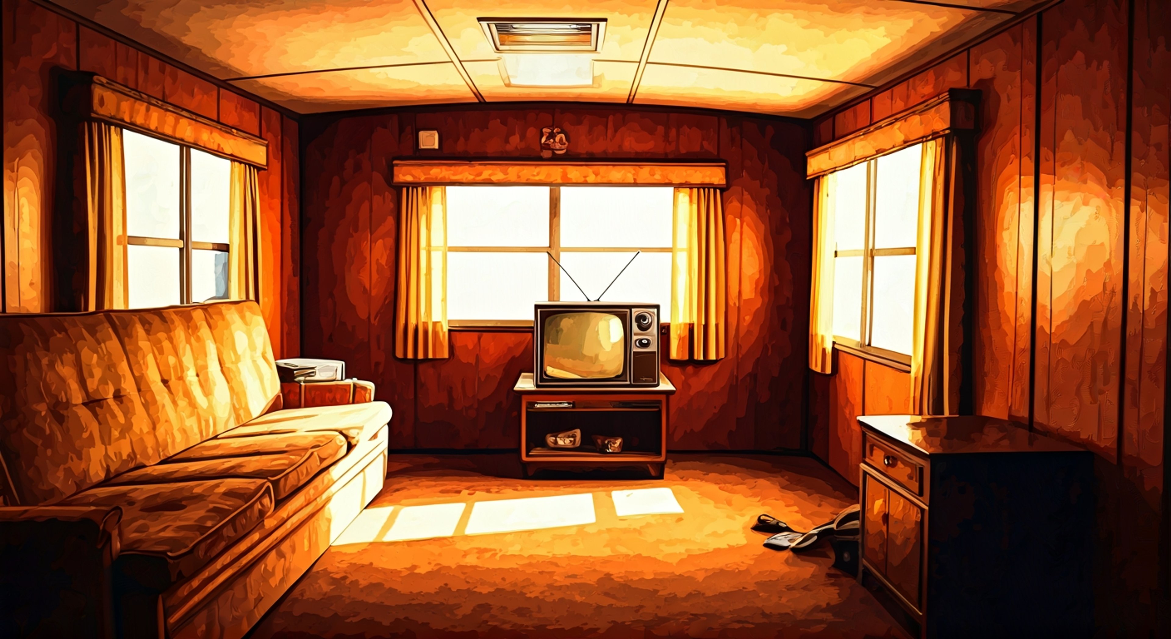 You've reached your breaking point with Randy, and it's about to spill out in a way that cuts right to the heart of who he is. The big man stands across from you, his perpetually confused expression slowly shifting as he realizes you're not joking this time—you're genuinely upset with him in a way that has nothing to do with sex or romance, but everything to do with the fundamental differences in how you two see the world. His thick mustache twitches as his mouth opens and closes, trying to form words that might defuse the situation, but you're already laying into him, your voice sharp and unrelenting. This confrontation has been building for a long time, and now it's forcing Randy to actually confront the consequences of his actions or his blindness to a situation that matters to you.