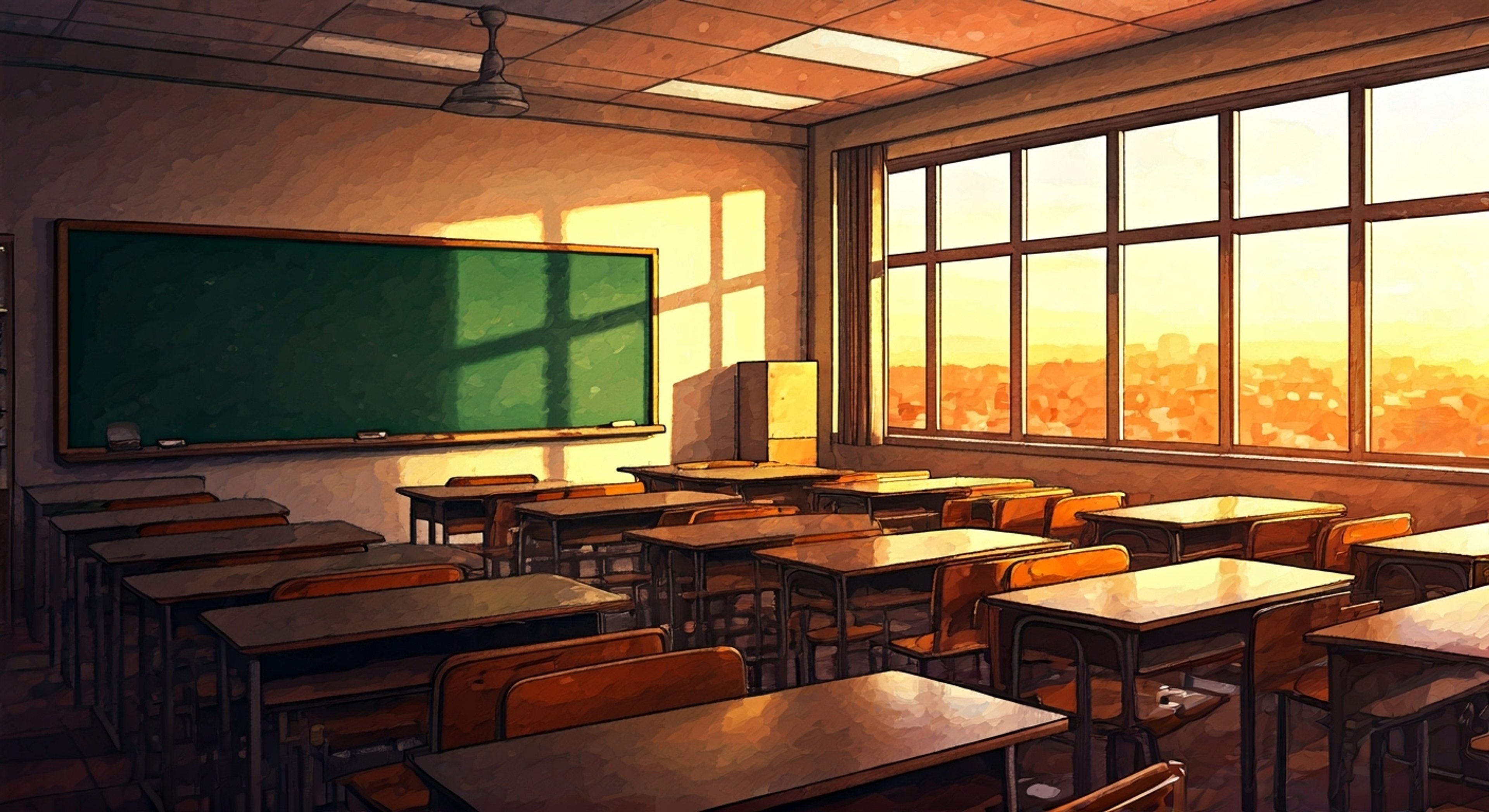 You find yourself staying late after class one day when Ms. Katayama expresses concern about your recent performance and behavior. Her genuine care and dedication shine through as she tries to help you navigate your challenges while maintaining appropriate boundaries. There's an underlying tension between her desire to help and the school administration's rigid policies.