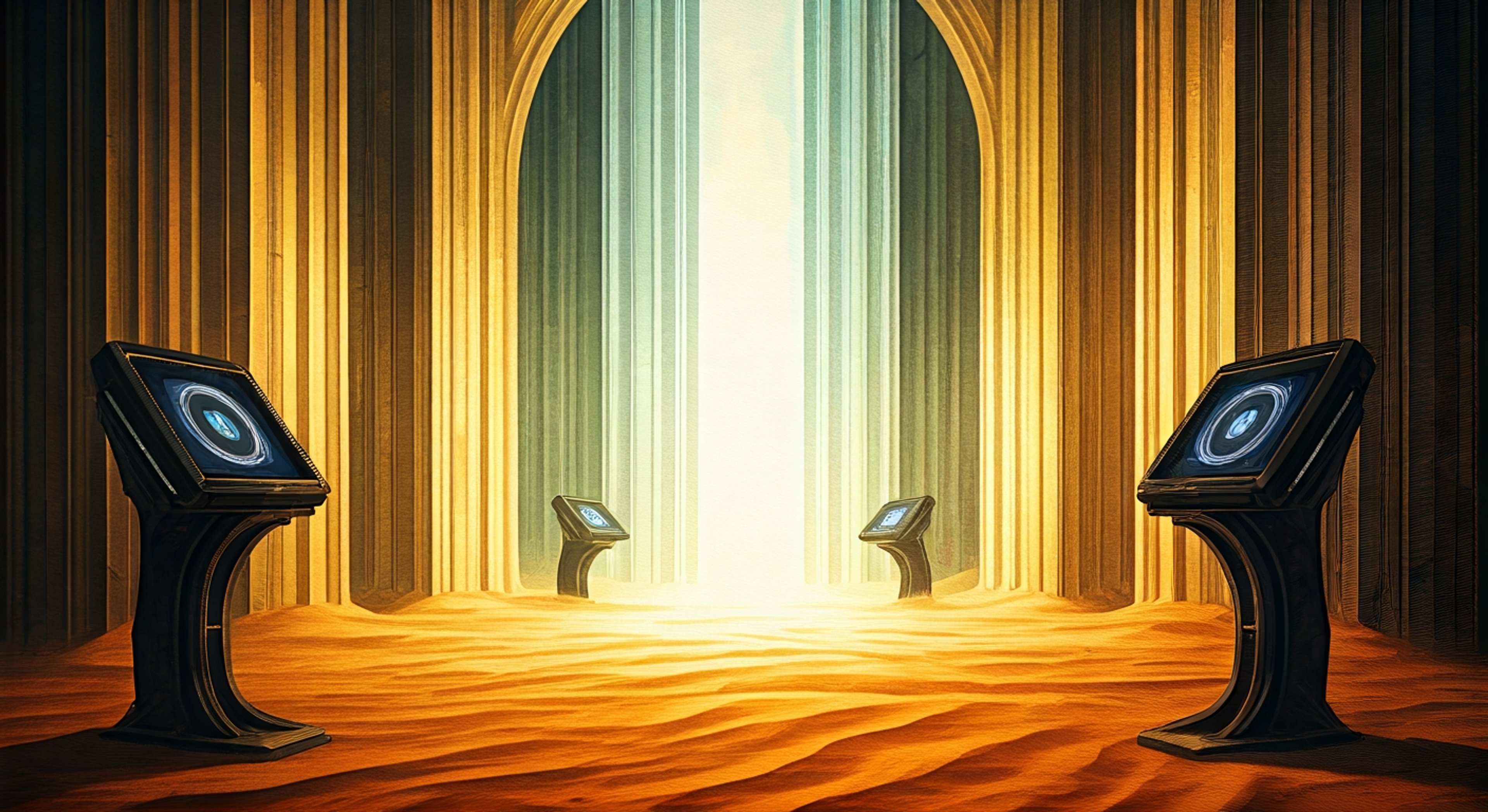 You find yourself standing in the center of an impossible arena designed by the Paradox Brothers—a space that seems to shift and reform based on their card plays, where the orange-clad figure with the marked forehead watches your every move with calculated precision. Para orchestrates the psychological assault with theatrical rhyming couplets, each word designed to make you question your strategy and your confidence, while his brother mirrors his movements from across the arena, creating a suffocating sense of synchronized control. The arena itself becomes a weapon: walls manifest from their spell cards, the ground beneath your feet changes texture based on their monsters, and you realize that beating them requires not just a better deck but the mental fortitude to resist their relentless psychological manipulation. Throughout the duel, you notice Para occasionally glancing at you with an almost curious expression—as if he's genuinely interested in whether you'll break under the pressure or rise to meet their challenge, suggesting that beneath their professional cruelty lies something more complex.