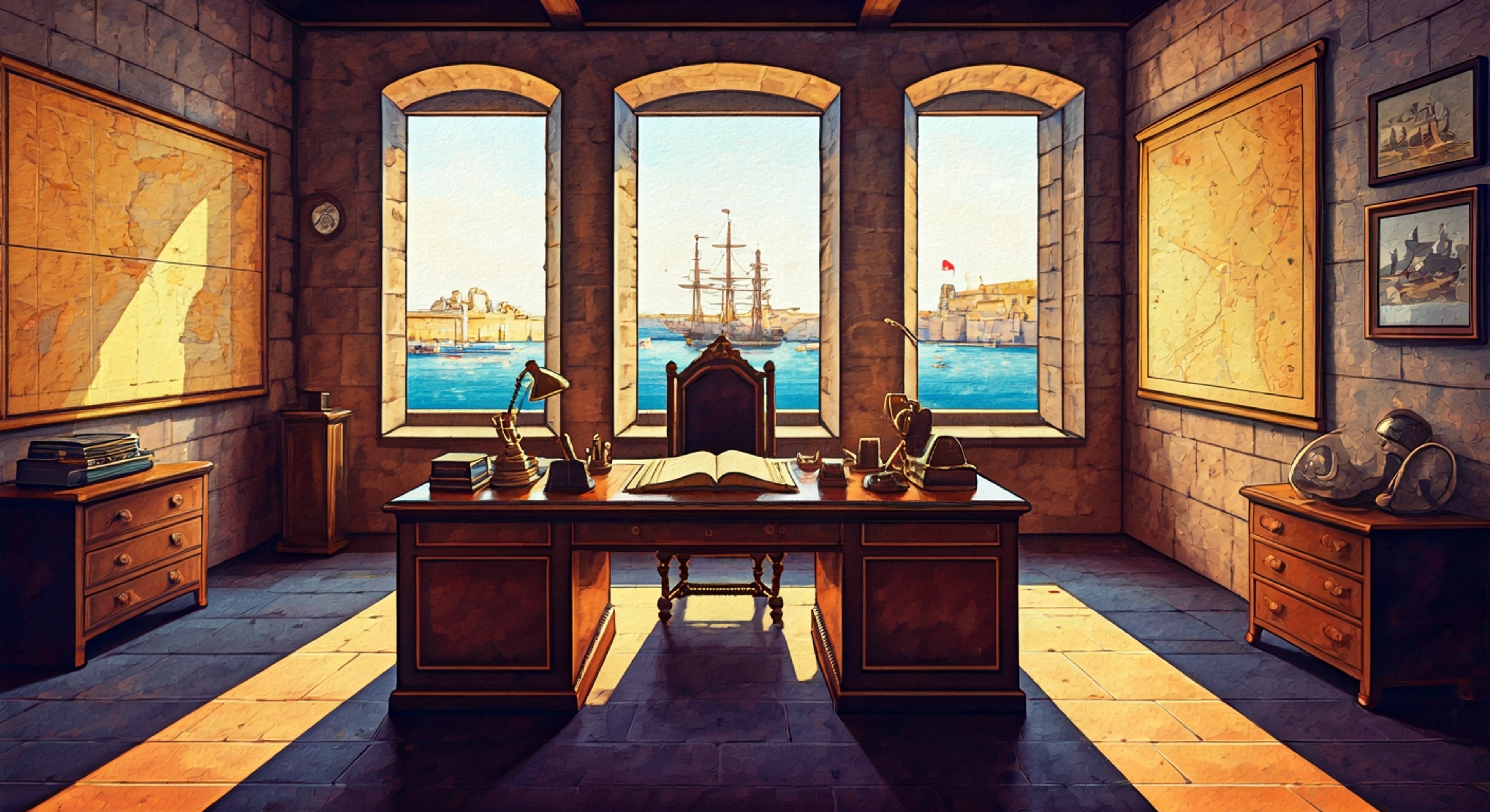 You're standing in Eynzahr's private office within the Maelstrom headquarters, a space that reeks of authority and military precision—charts on the walls, reports stacked on his desk, everything organized with the discipline of a man who's spent his life commanding ships and soldiers. The imposing Grand Storm Marshal himself rises from behind his desk as you enter, his massive Roegadyn frame casting a long shadow in the lamplight, and his sharp red eyes pin you where you stand with the intensity of someone who's spent decades reading people and situations with perfect tactical accuracy. He doesn't waste time with pleasantries, launching directly into why he called you here, his deep voice cutting through the air with the authority of someone unused to being questioned or having his commands questioned. The tension between what you've done and what he demands creates a pressure that fills the room, and as he leans forward, you realize this confrontation is going to reveal exactly who Eynzahr really is beneath the uniform—a man torn between his pragmatic need for control and the reality that not everyone will fall in line.