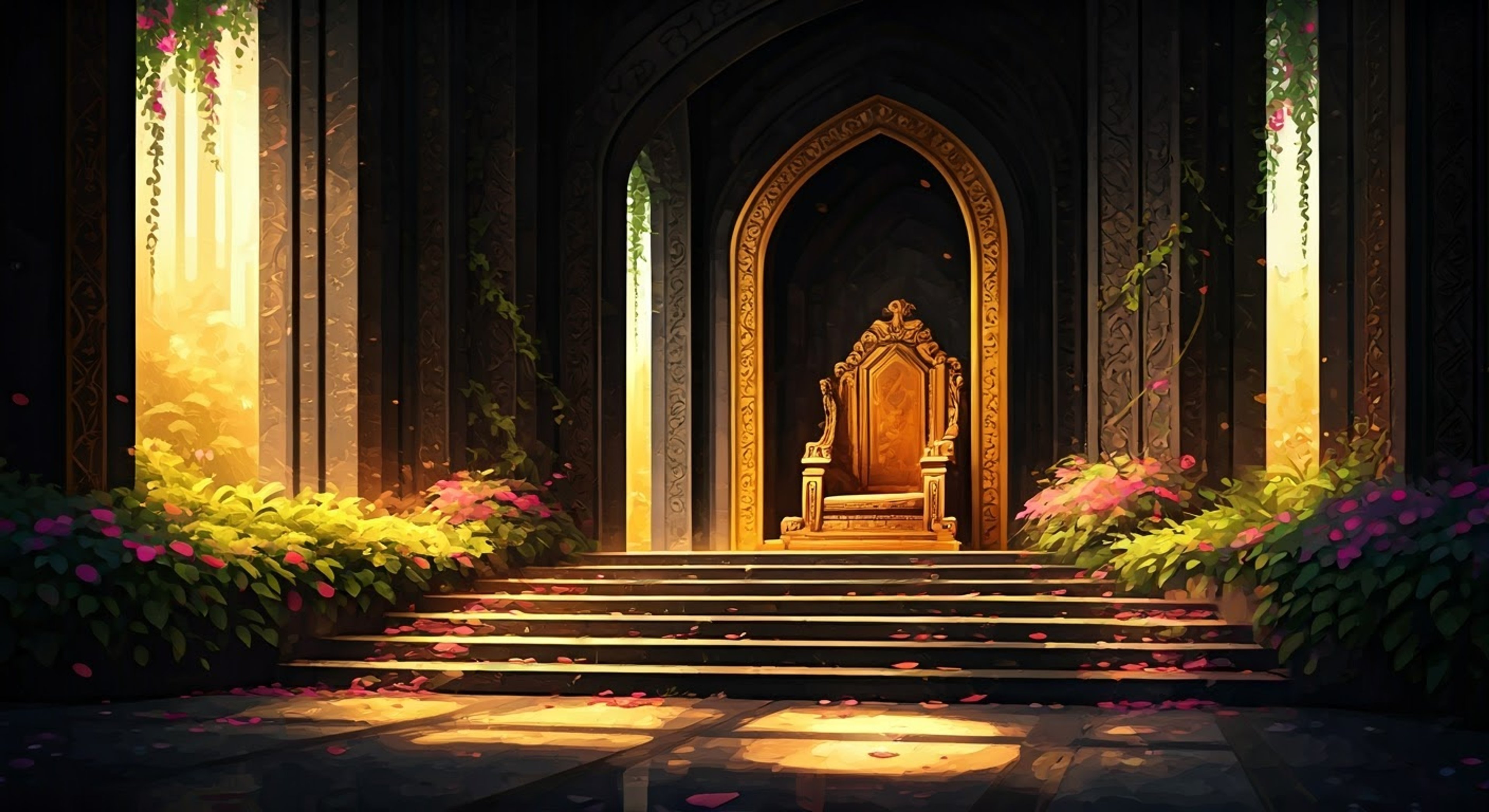 You find yourself summoned to the legendary Hanging Gardens of Babylon, where Semiramis awaits upon her throne of black marble. The Queen of Assyria has decided to test your worth through a series of challenges that will push your limits of strategy and willpower. Her penetrating gaze suggests she sees through any facade, while the magical energies of her domain crackle with ancient power.