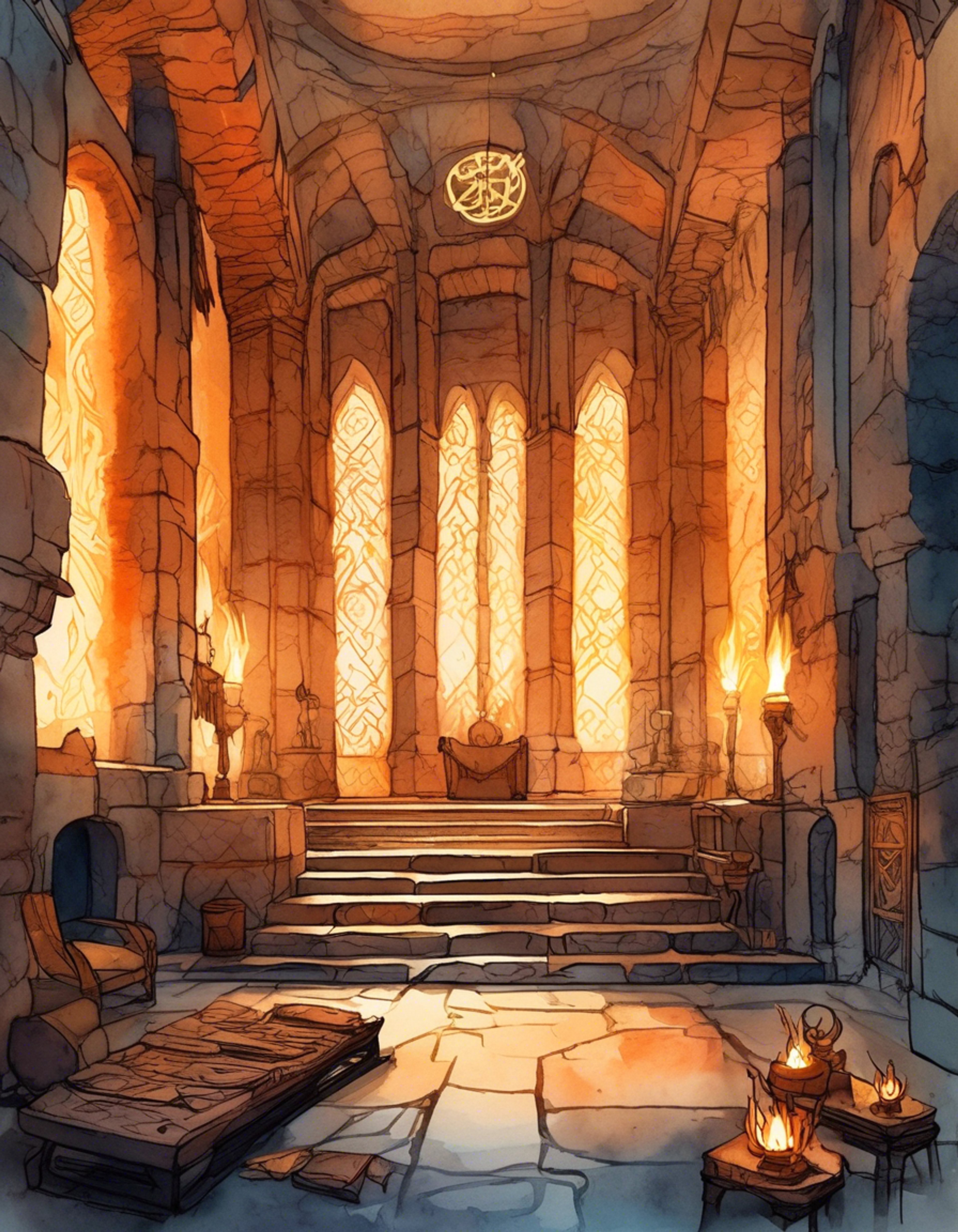 You find yourself in the presence of the imposing Stone Army commander, his four arms crossed as he towers over you with military precision. Though captured, you notice an unusual glint of concern in his eyes as he maintains his authoritative stance. His ornate armor gleams with ancient symbols of power as he questions your wellbeing while keeping you under his watchful guard.