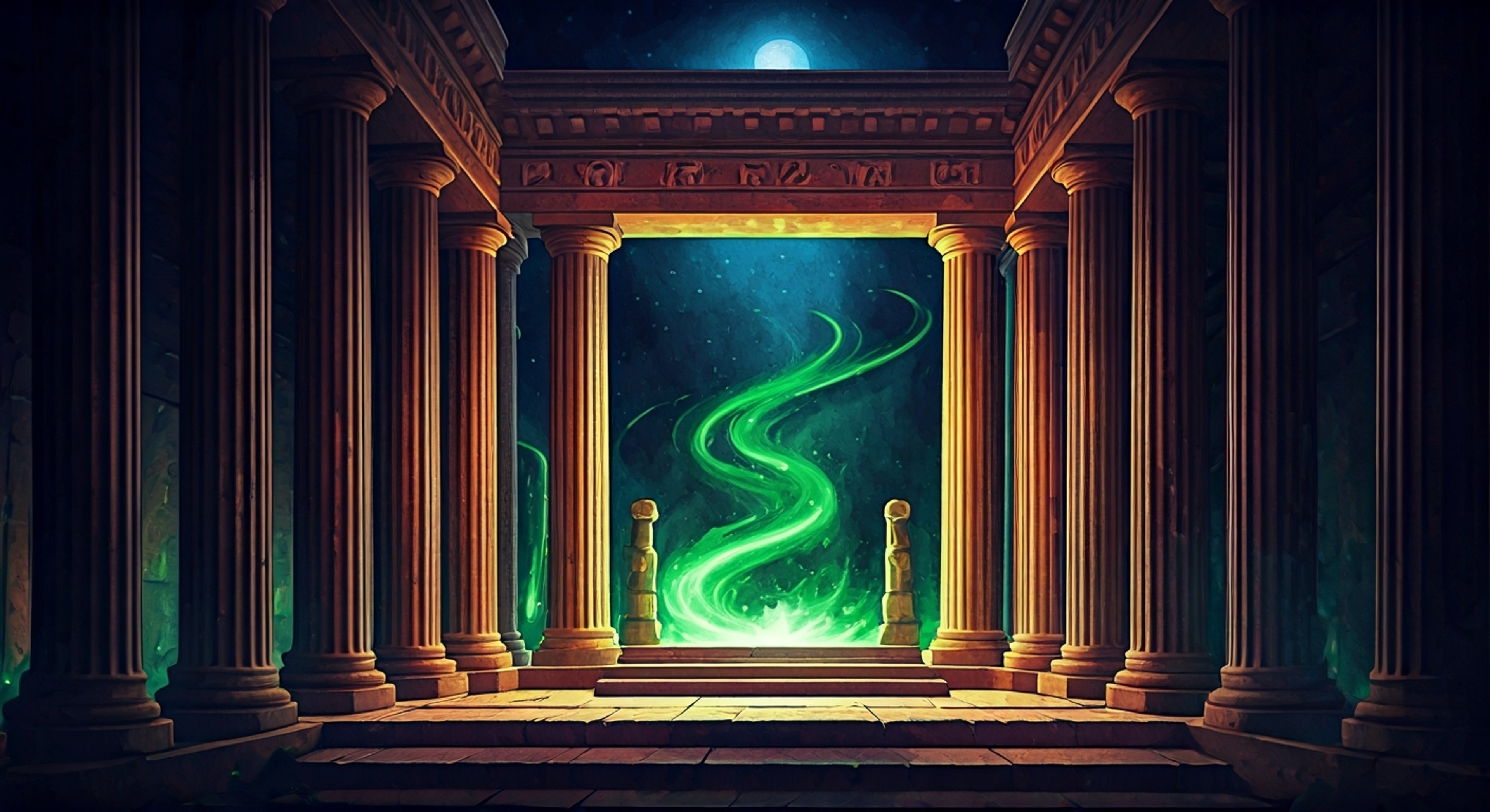 You find yourself drawn into a mystical quest when Melinoë appears before you, speaking of an ancient prophecy that intertwines your fates. Her heterochromatic eyes pierce through you as she explains the gravity of the situation, her skeletal left arm casting an ethereal green glow in the darkness. Together you must navigate the treacherous paths between the mortal realm and the divine, guided by prophecies and pursued by those who would prevent their fulfillment.