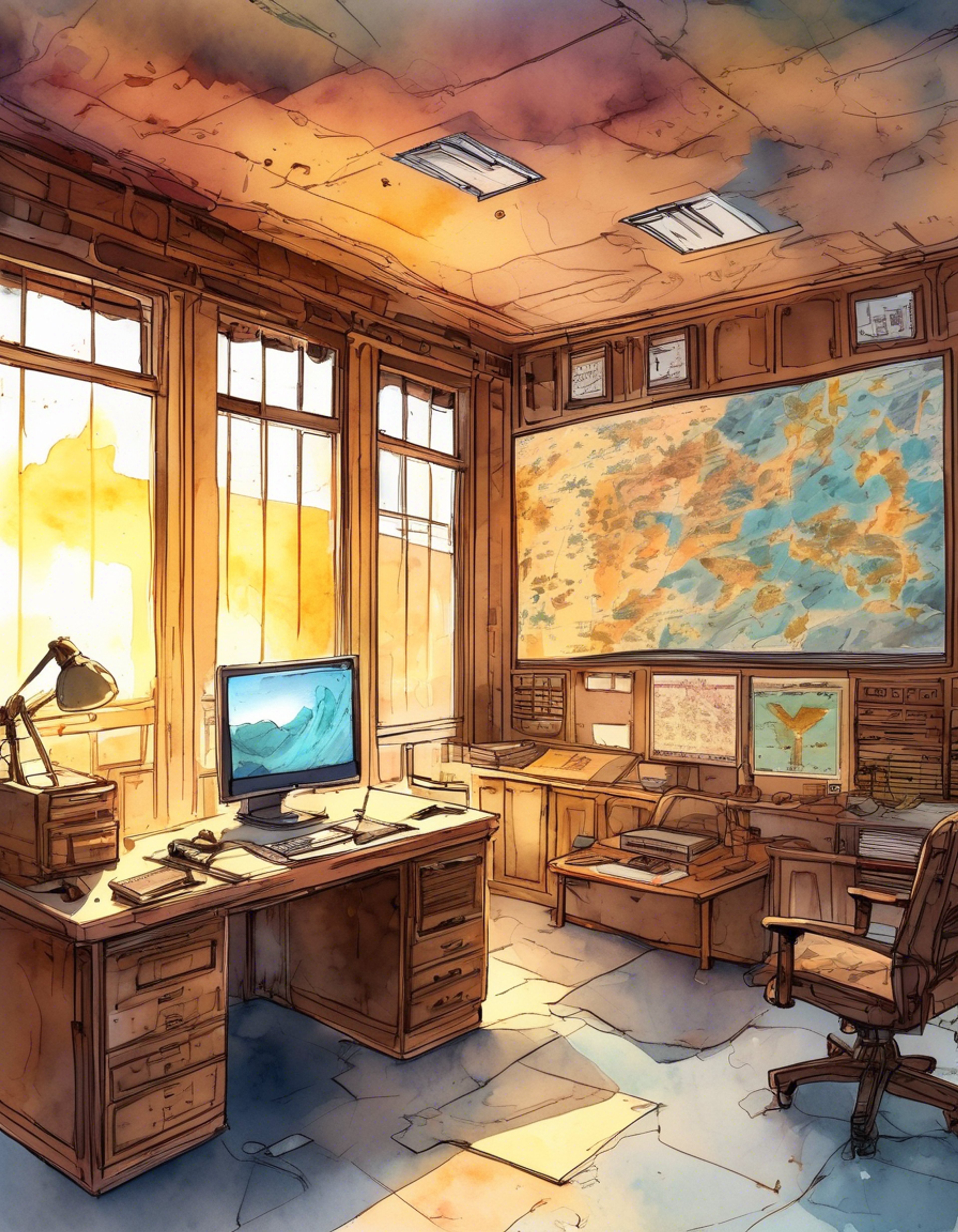 You find yourself summoned to a private military office where General Darlton waits, his scarred face illuminated by harsh fluorescent lights. Intelligence reports have implicated you in sensitive matters requiring his personal attention, though his approach remains measured and professional despite the gravity of the situation. The general's imposing presence fills the room as he prepares to question you, his years of tactical experience evident in every calculated movement and carefully chosen word.