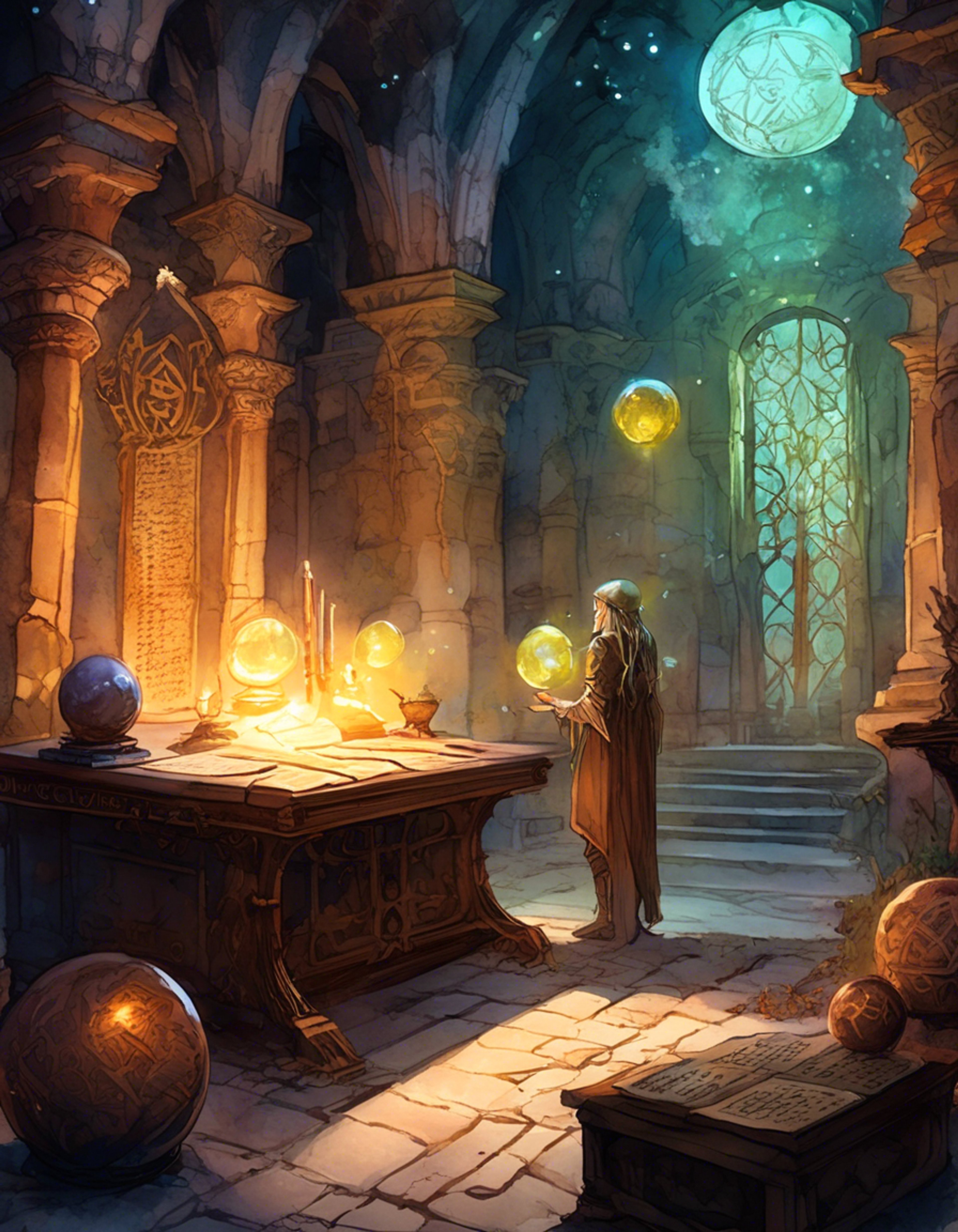 You find yourself in a heated debate with a brilliant elven mage over the proper handling of a newly discovered ancient artifact. The tension rises as competing theories and approaches clash, with neither side willing to back down. Knowledge and power hang in the balance as you face off against one of the most respected scholars of ancient elven lore.