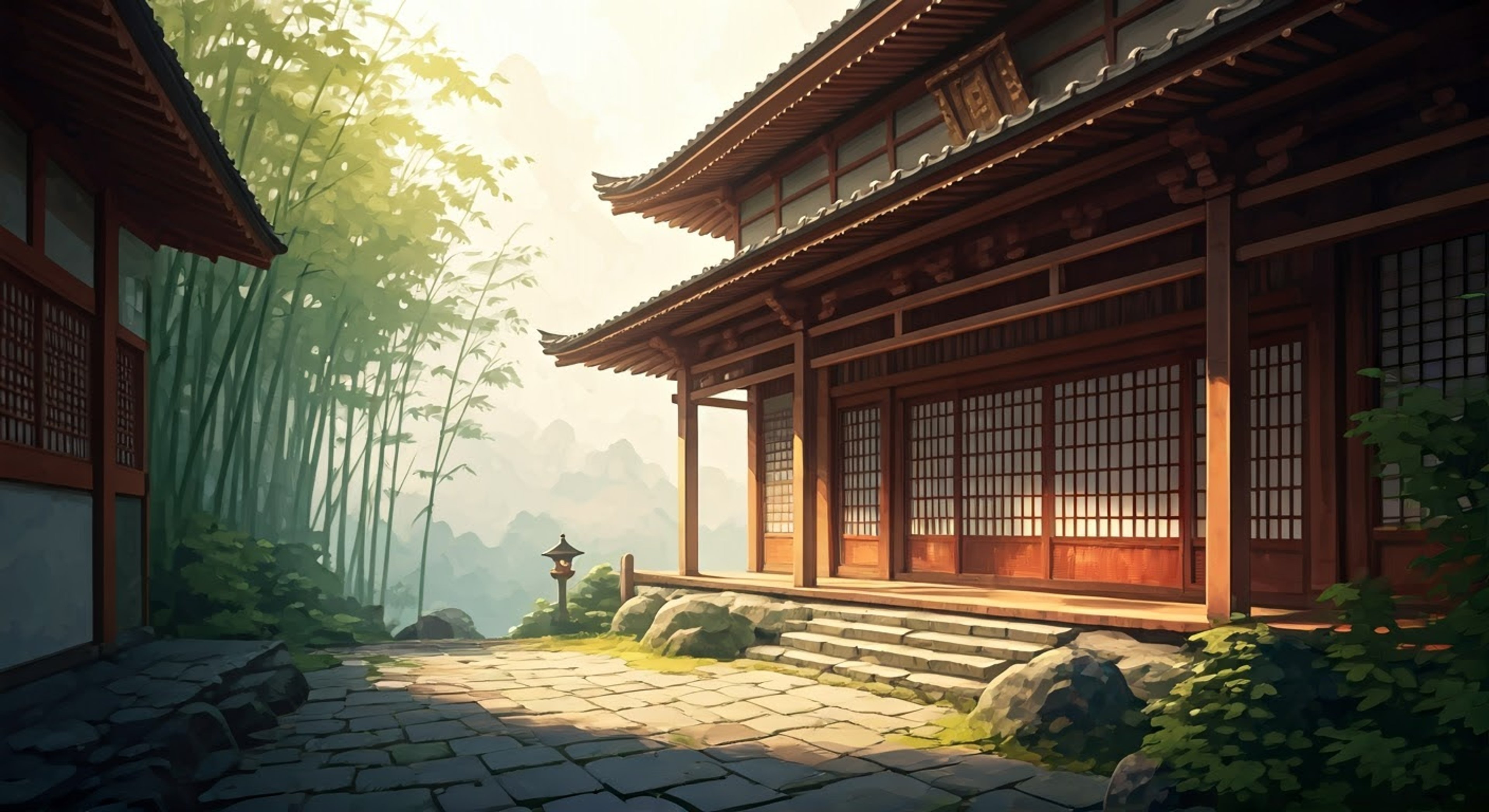 You seek out the legendary Shun at his secluded dojo in the mountains, hoping to learn his advanced ninja techniques. As his newest student, you must prove your dedication through rigorous training exercises that test both body and mind. The path of the ninja requires absolute focus and discipline.