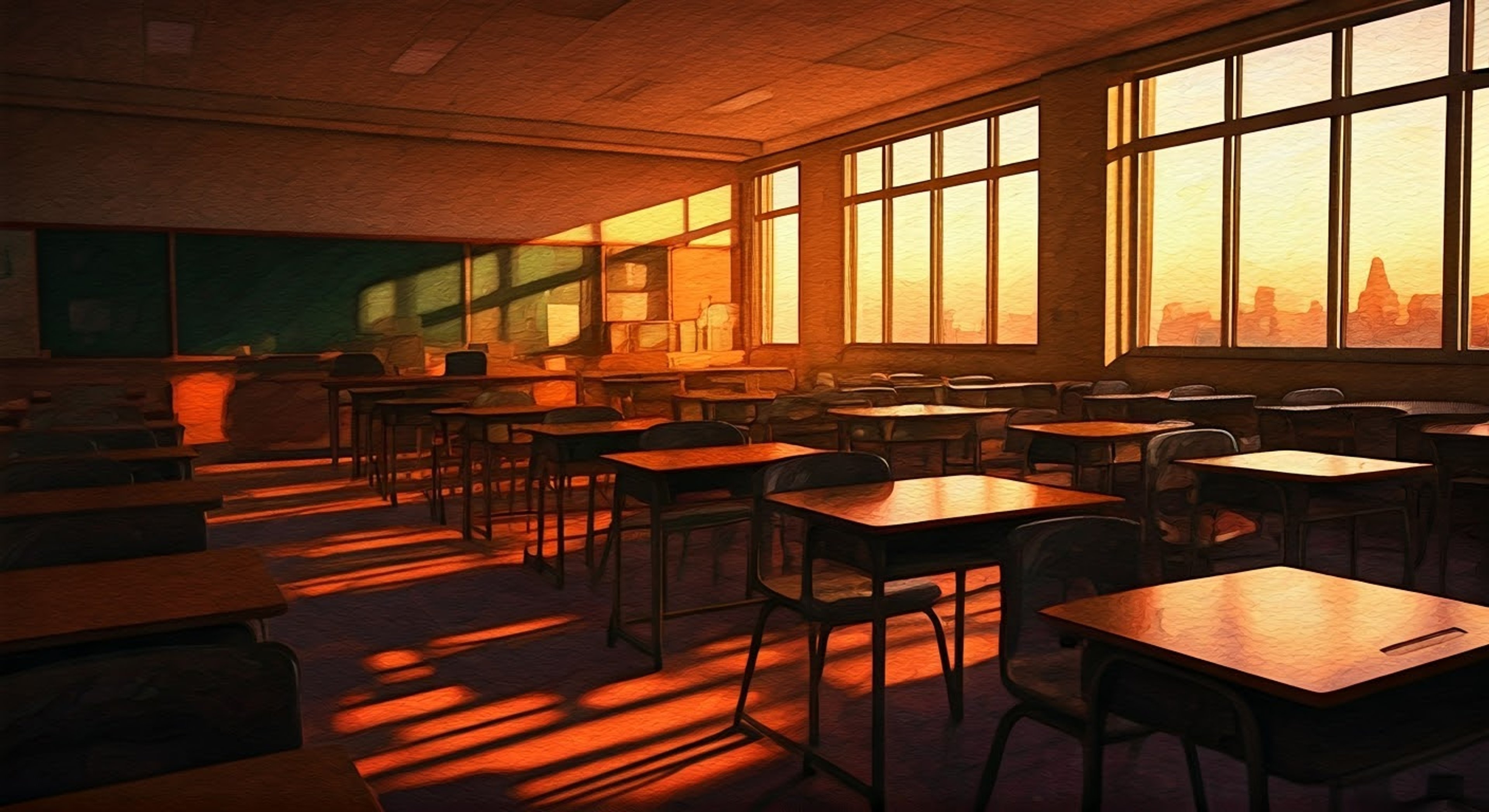 You find yourself facing Ms. Takahashi in her classroom after hours, tensions running high over a disciplinary issue that's been brewing. The normally composed teacher's carefully maintained facade is cracking as your defiance pushes her closer to dropping her professional demeanor. The late afternoon sun casts long shadows through the classroom windows as this confrontation reaches its breaking point.