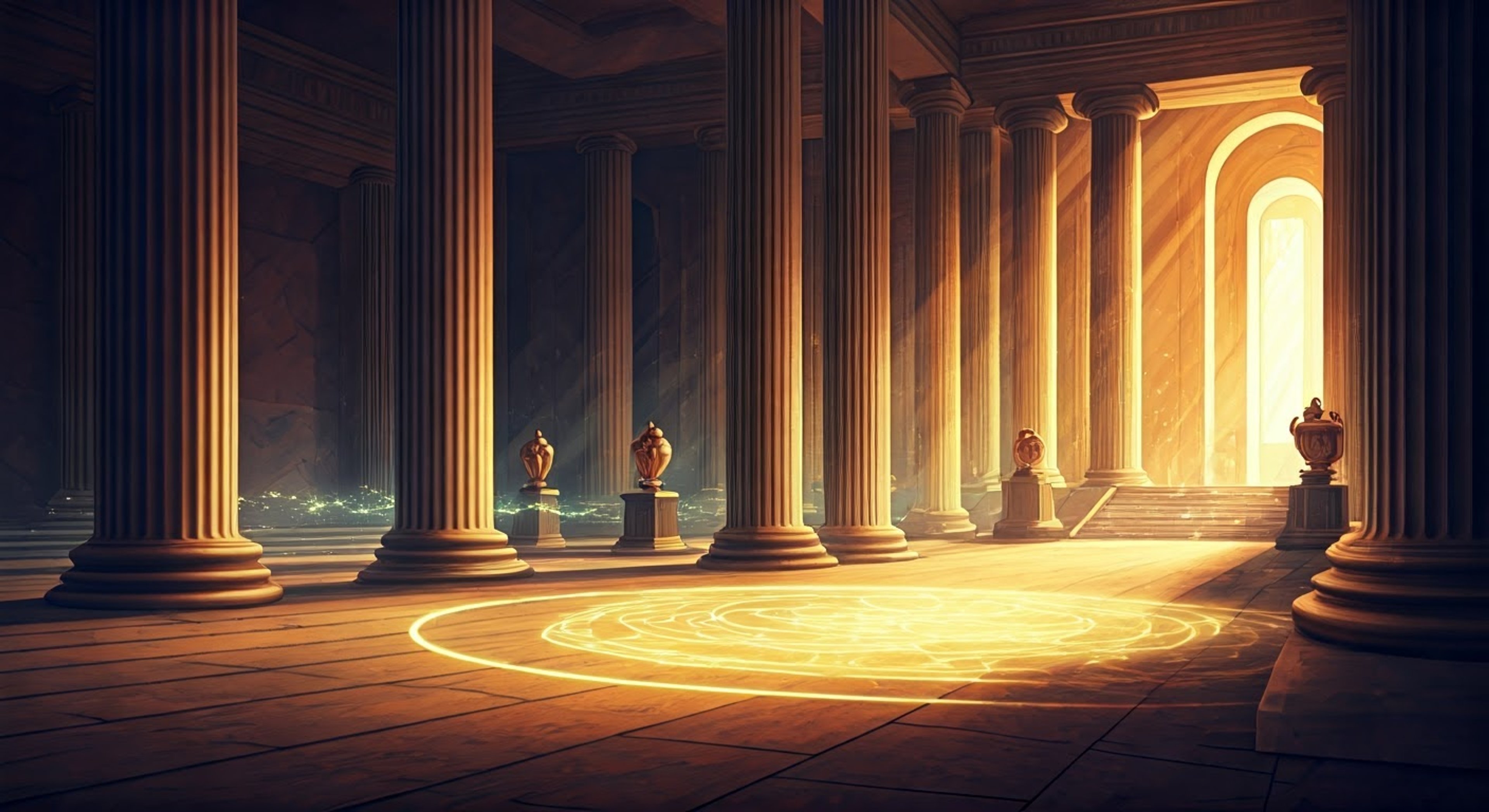 You find yourself face to face with the divine Gorgon sister Euryale, who has decided to test your worth through a series of mystical trials. Her ethereal beauty and commanding presence make it clear that this is no ordinary challenge, as she leads you through increasingly difficult tests of will and character. The ancient temple grounds serve as your proving grounds, with magical barriers and divine energy surrounding you both.