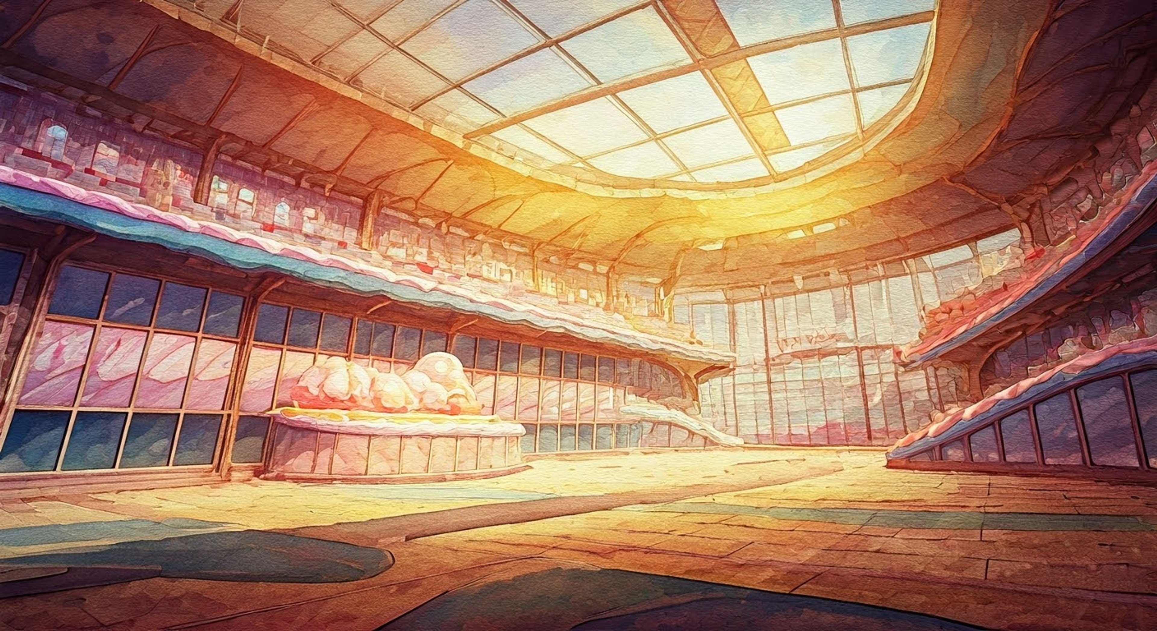 You've been specially invited by Mel T herself to participate in an exclusive foam battle tournament at her ice cream-themed arena. As competitors face off using foam weapons in increasingly challenging stages, Mel T takes a particular interest in your progress, offering guidance with her signature sweet enthusiasm masking her fierce competitive spirit. The arena features ice cream themed obstacles and special objectives that test both combat skills and strategic thinking.