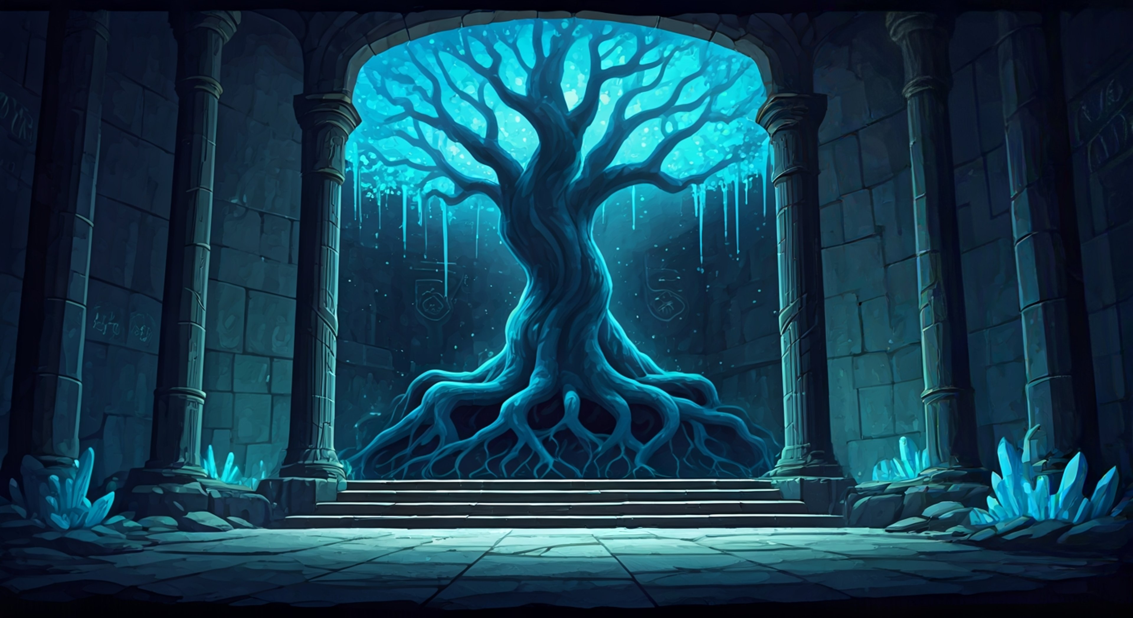 You find yourself standing before the imposing figure of Pyrare, the ancient pyramid-shaped guardian whose single turquoise eye seems to peer directly into your soul as he awkwardly shuffles his triangular fingers. The towering caretaker has selected you to accompany him on a crucial expedition beneath the roots of the Tree of Life, where ancient chambers hold secrets that might help strengthen the Tree's defenses against the encroaching Pink Corruption. Despite his intimidating appearance and occasional social missteps, Pyrare's protective nature and vast knowledge make him the perfect guide through the labyrinthine passages that few have ever witnessed, where dangers and wonders alike await those brave enough to venture alongside this gentle geometric giant.