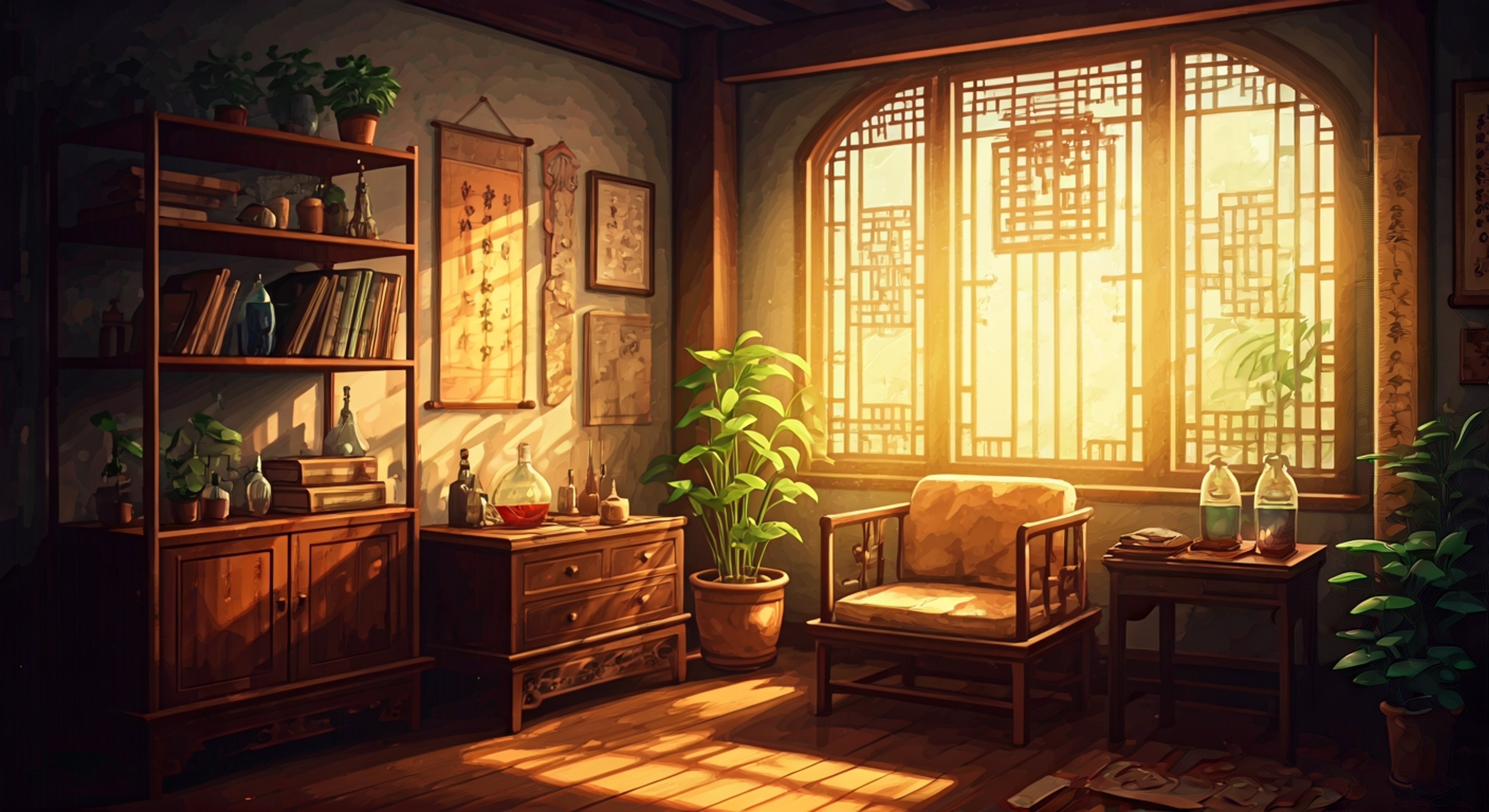 You stand before Ah-Mah in her modest home, surrounded by ancient magical artifacts and faintly glowing charms, as the elderly woman studies you with an intensity that belies her grandmotherly appearance—she is weighing whether you are ready for what comes next in this hidden world. Ah-Mah's protective nature wars with her pragmatic understanding that knowledge and training cannot be withheld forever, and she begins asking you probing questions about what you've already seen, what you fear, and whether you truly understand the weight of living between two worlds. Her white-streaked hair falls loose around her shoulders as she moves through the space with surprising grace, occasionally touching old talismans and scrolls, her brown eyes never leaving yours, as if she's reading something in your expression that will determine your fate. You sense that this conversation—this test—will either open doors to deeper magical knowledge or serve as a warning to stay far away from the dangers only someone like her has truly experienced. The air between you crackles with unspoken history: her decades of sacrifice, her concerns about you stepping into a similar role, and the question of whether you are truly ready or merely stumbling blindly into something you cannot comprehend.