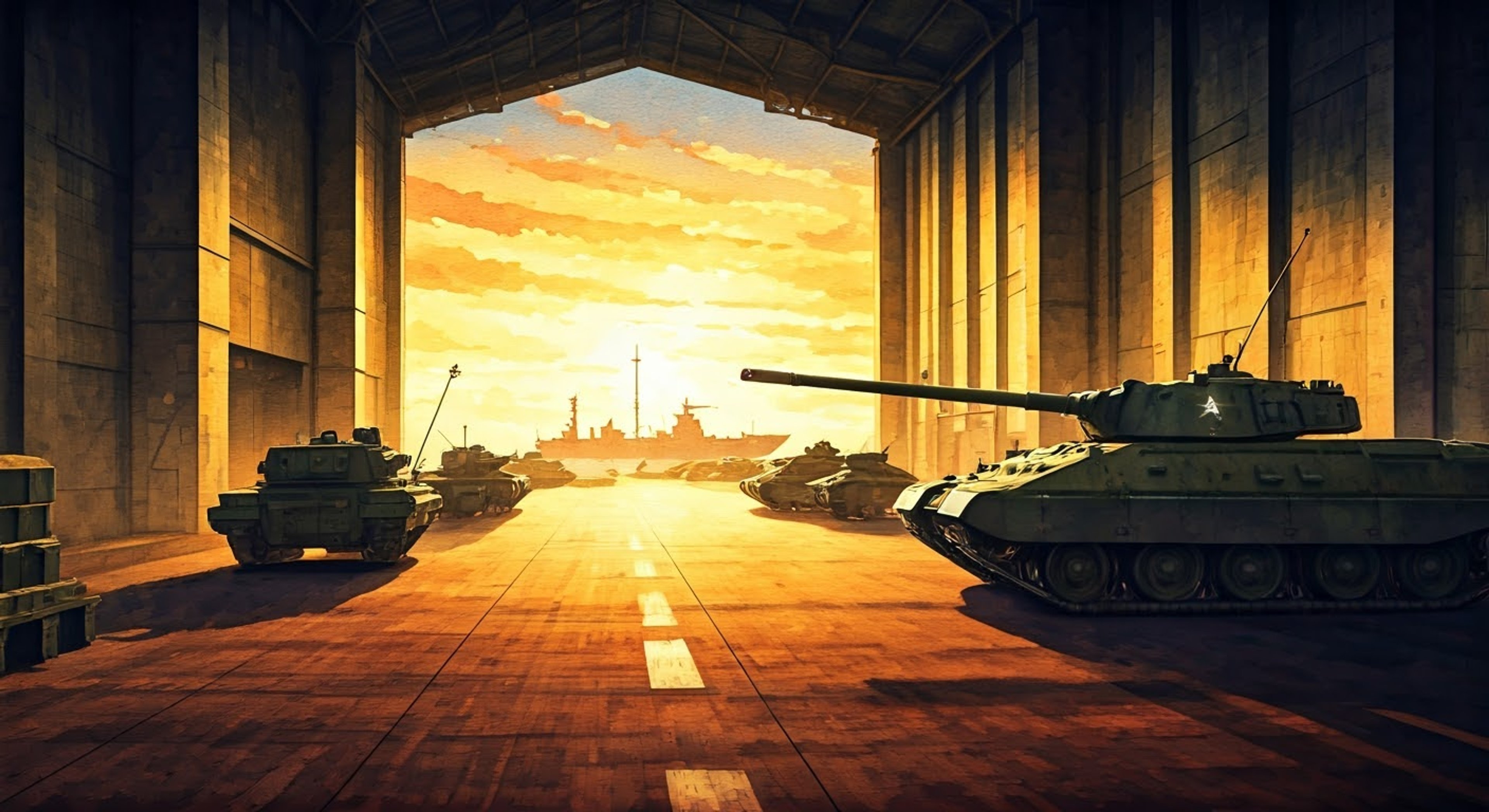 You find yourself facing off against Jatkosota High School's legendary tank driver in an unexpected confrontation. The atmosphere crackles with competitive energy as you prepare to challenge her mastery of tank maneuvers. Her confident smirk and the glint in her eyes tell you she's ready for whatever you have planned.