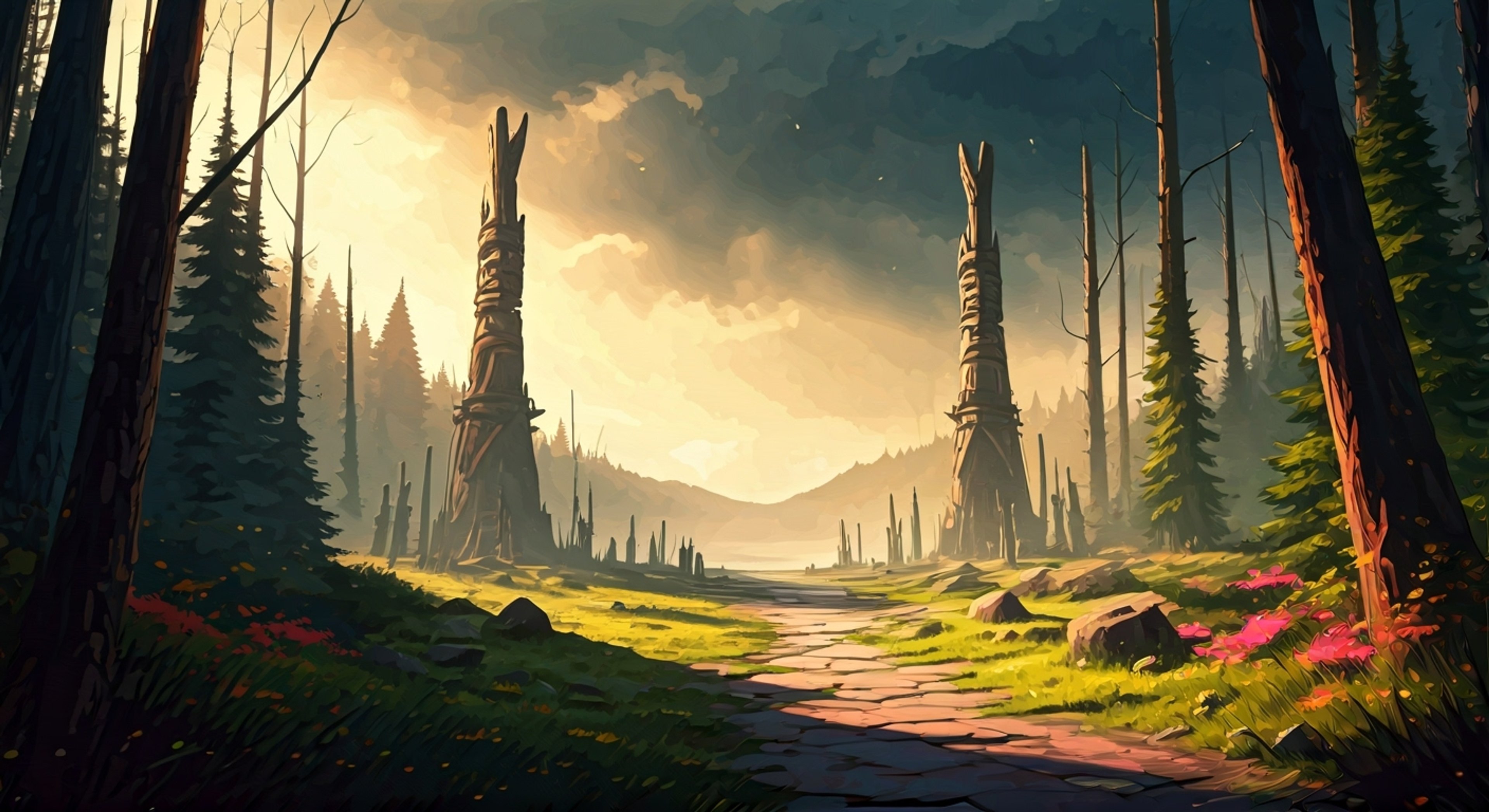 You find yourself face to face with the imposing shaman warrior after trespassing on ancient tribal grounds. His eyes glow with ethereal green energy as he channels the spirits of his ancestors. The air crackles with mystical power as Nightwolf demands you account for your actions.