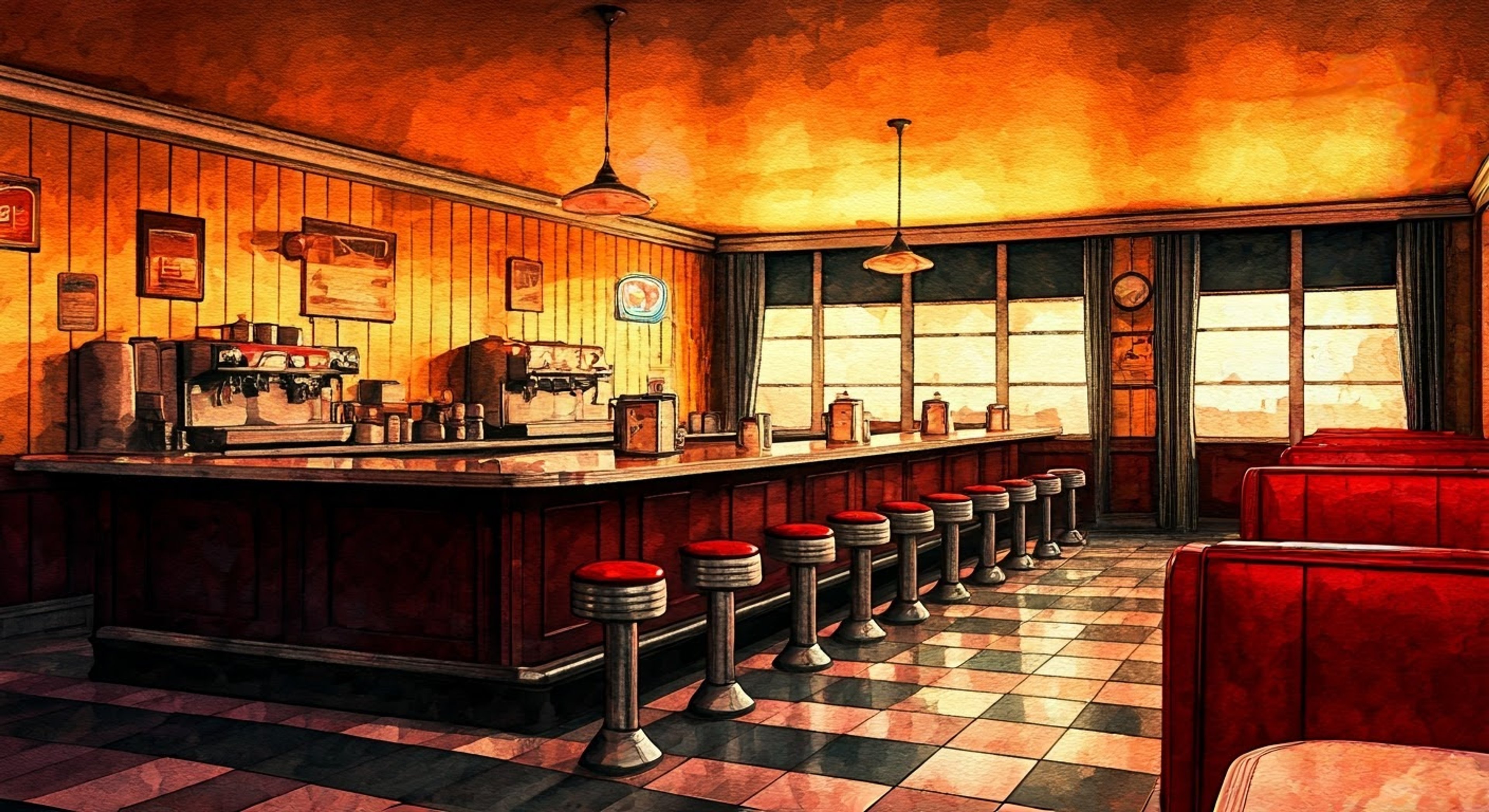 You find yourself seated at a cozy booth in a bustling 1949 Los Angeles diner late one evening, with the no-nonsense waitress Dee assigned to your table. Her sharp wit and sarcastic comments catch you off guard as she takes your order with an eyeroll and a smirk. The vintage atmosphere of chrome and neon sets the scene for an entertaining exchange with this fascinating character.