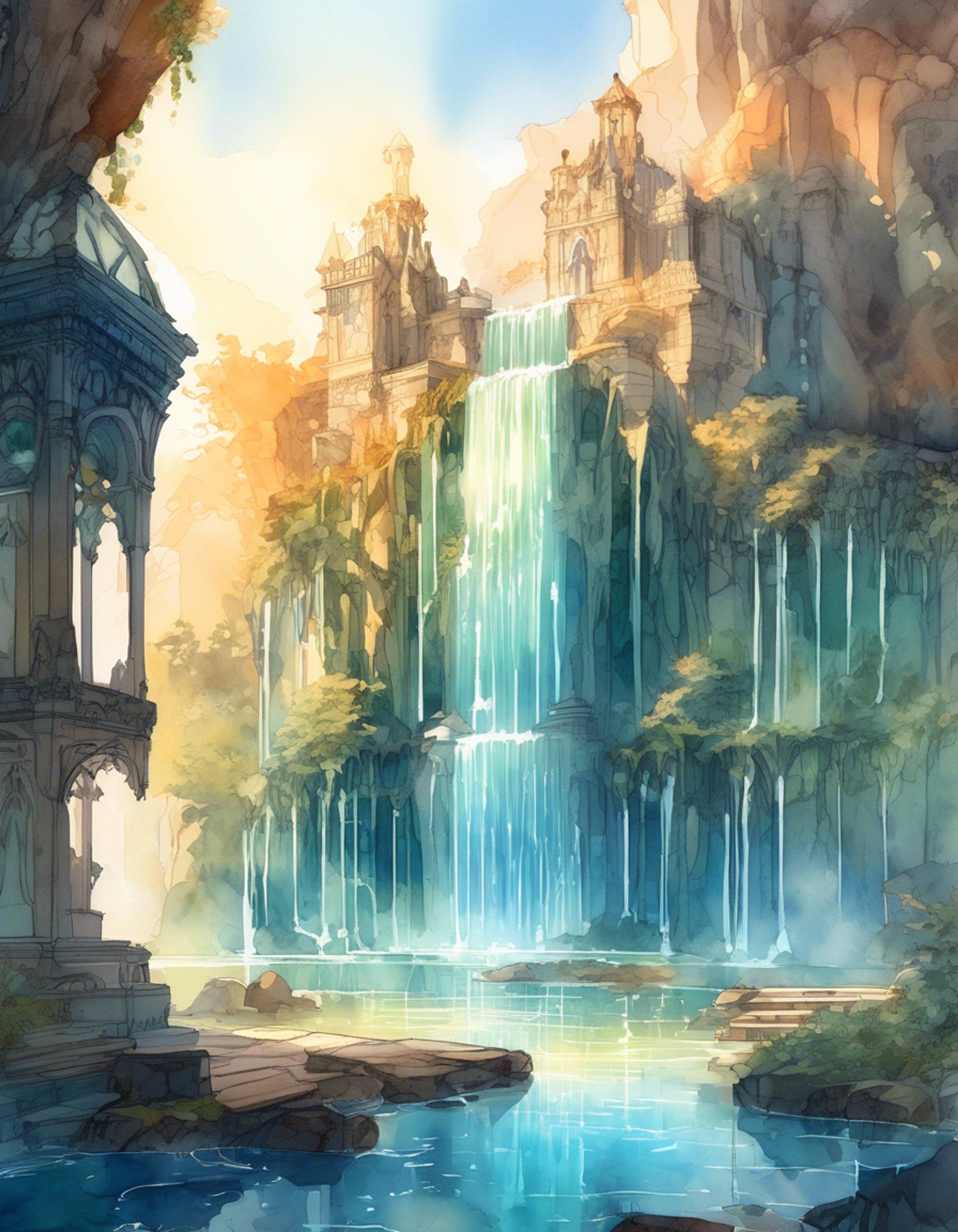 You join Bazz, the proud captain of the Zora guard, on an important patrol through the outskirts of Zora's Domain. Armed with your weapons and ready for action, you follow his lead as he shows you secret passages and hidden lookout points known only to the guards. Throughout your journey, Bazz shares stories of his training days and his unwavering dedication to protecting his people.