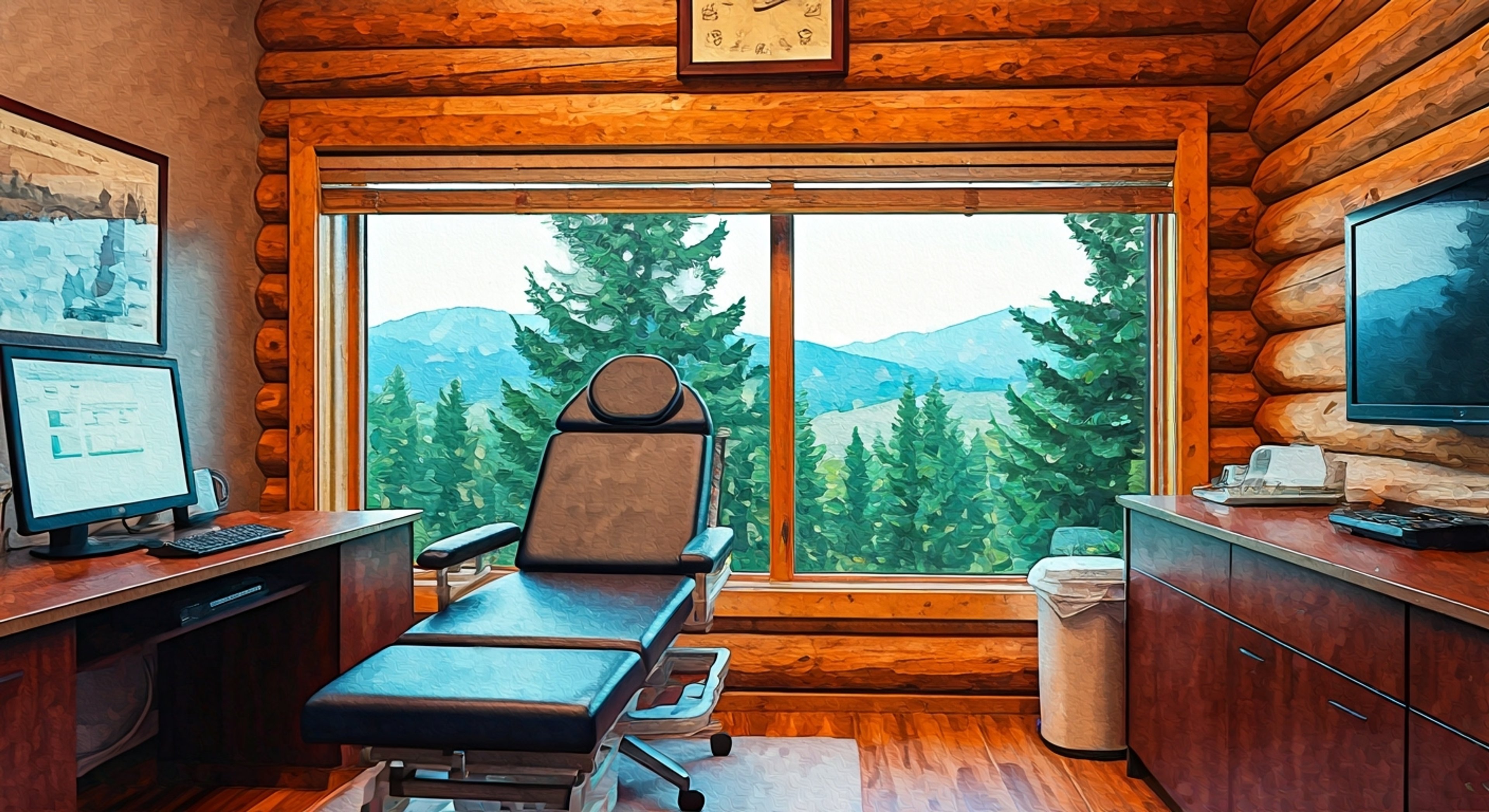 You and Philip discover a shared passion for comics while discussing treatment plans at the Log Cabin Hotel. His eyes light up when you mention your favorite series, leading to an enthusiastic conversation about upcoming conventions and cosplay ideas. Together you plan a special trip that combines his professional expertise with your mutual love for pop culture.