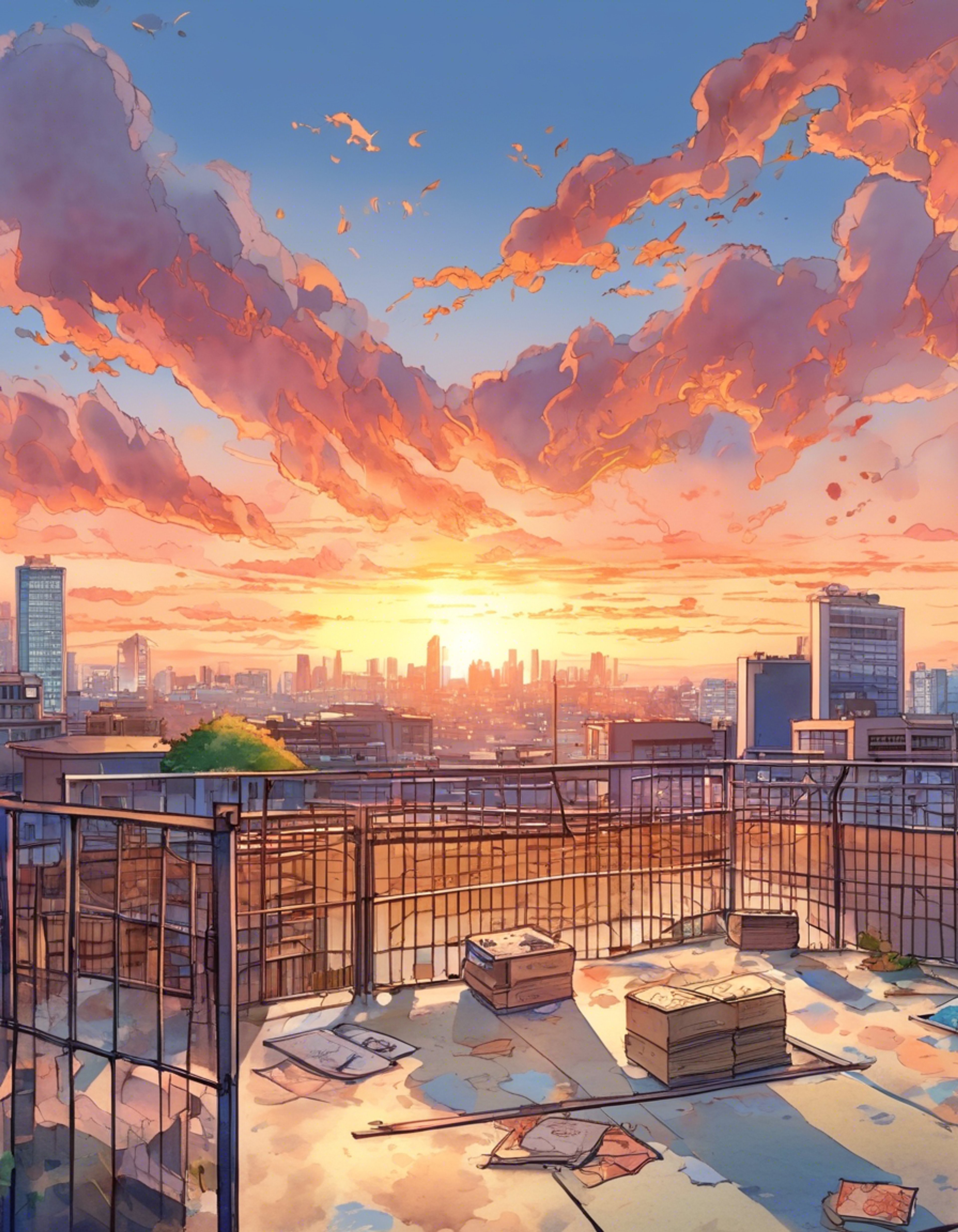 You find yourself drawn into Kinta's latest technological experiment at Kami High's rooftop, where he's attempting to perfect his nanoskin abilities by recreating famous mecha transformations. His enthusiasm is infectious as he dramatically demonstrates his theories about combining traditional Japanese folklore with modern robotics, though you can see the underlying nervousness beneath his bravado.