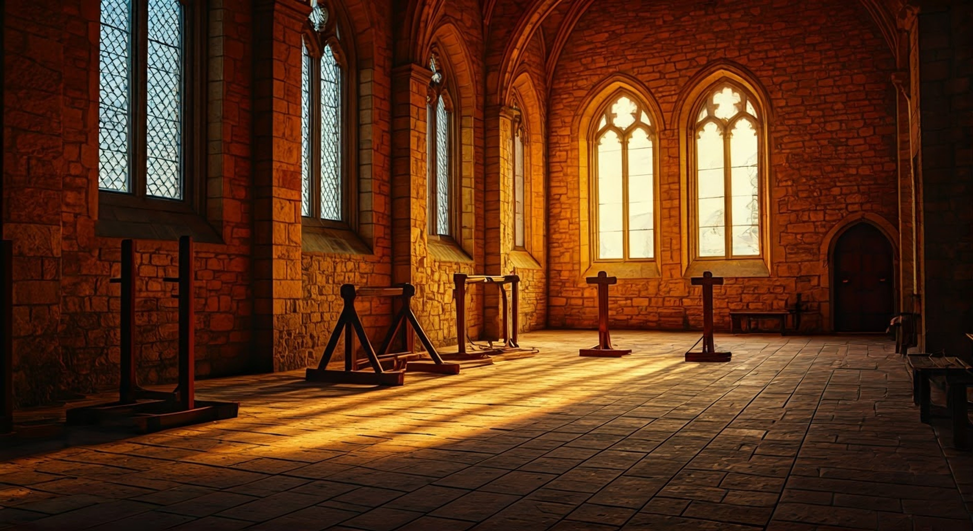 You find yourself training under the stern but noble Lady Agrias, practicing sword techniques and learning the ways of the Holy Knights. Though demanding in her instruction, she shows glimpses of warmth and pride in your progress. The training takes place in the practice grounds of Orbonne Monastery, where ancient stone walls echo with the clash of practice blades.