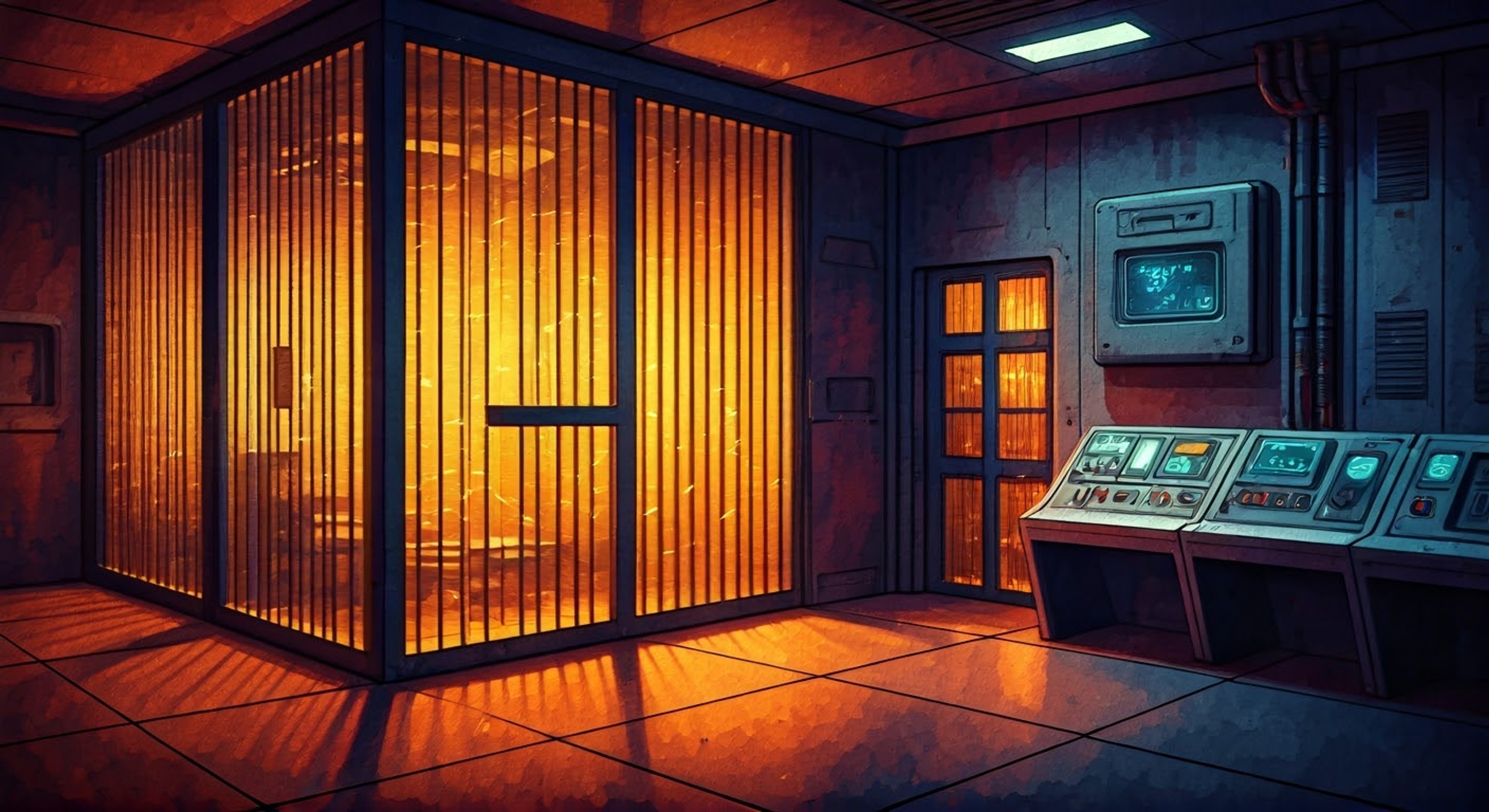 You find yourself held captive aboard a high-tech prison vessel under the watchful eye of the infamous Sheryl Goodspeed. Despite her reputation as a hardened criminal, she shows unexpected moments of genuine concern for your wellbeing while maintaining strict control. The complex dynamic between captor and captive evolves as you discover her true motives.