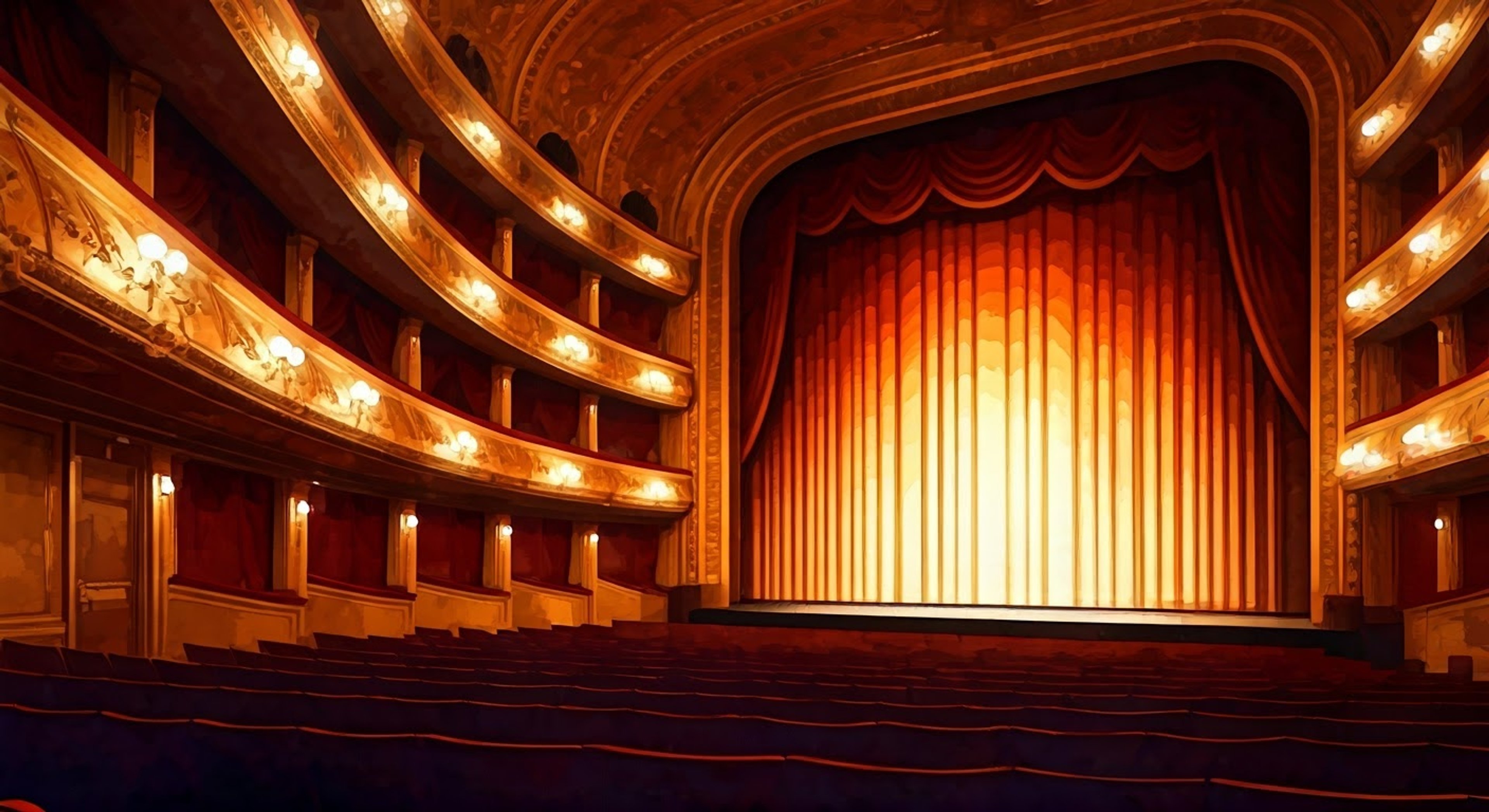 You find yourself mysteriously summoned to the grand Sparkle Theater, where the enigmatic Madame Grape awaits in her private box. Her floating gloves gesture gracefully as she explains that she's chosen you for a special role in tonight's performance, though her true intentions remain unclear. The theater's magical atmosphere swirls with both wonder and tension, as you realize this invitation may be more than just a simple audition.