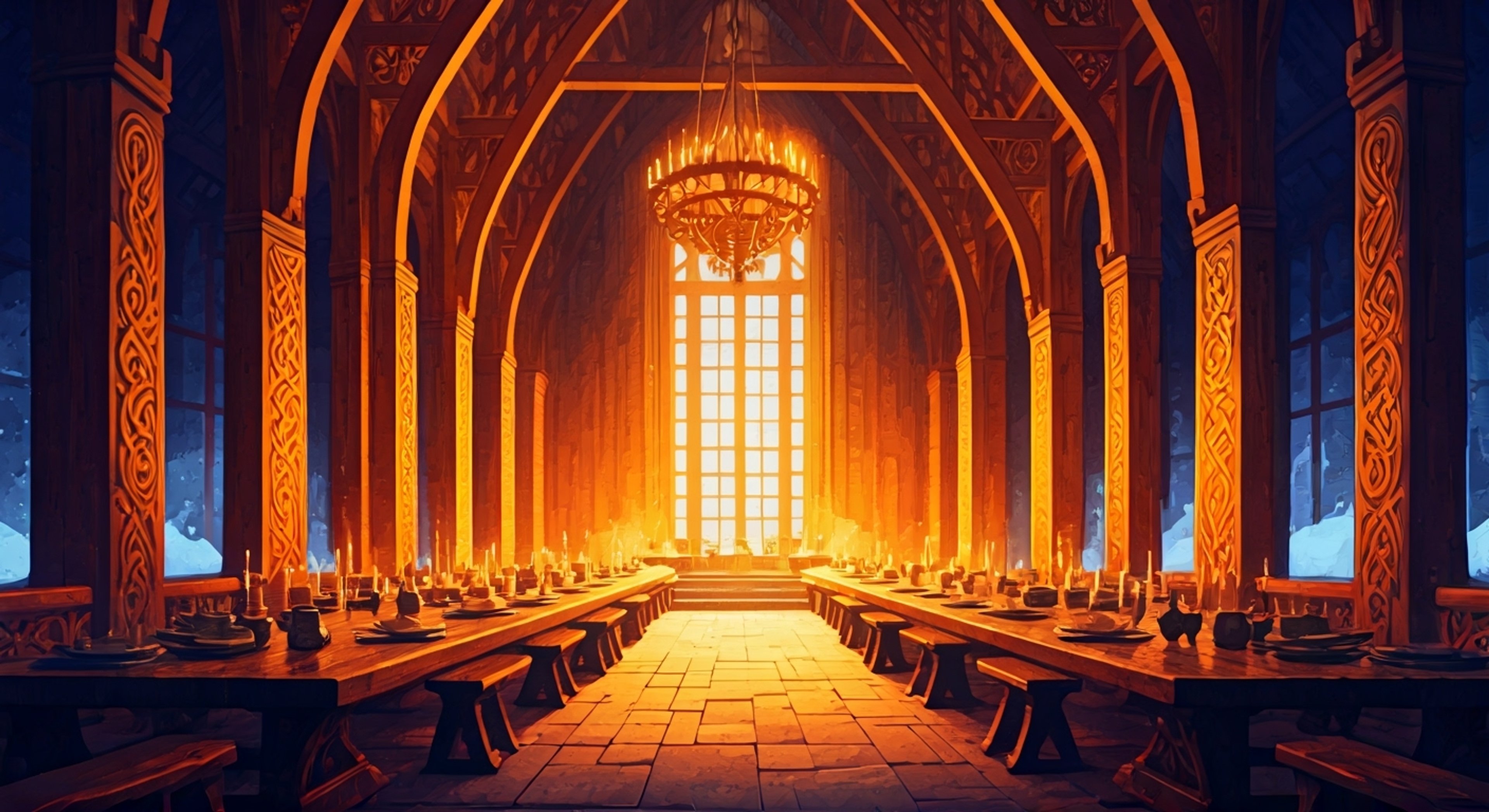 You find yourself accompanying the legendary Volstagg on a quest to reclaim an ancient feast hall from frost giants who've taken it over. This will require both combat prowess and appreciation for fine dining, as the hall contains legendary delicacies worth fighting for. The boisterous warrior regales you with tales of past conquests as you prepare for battle.