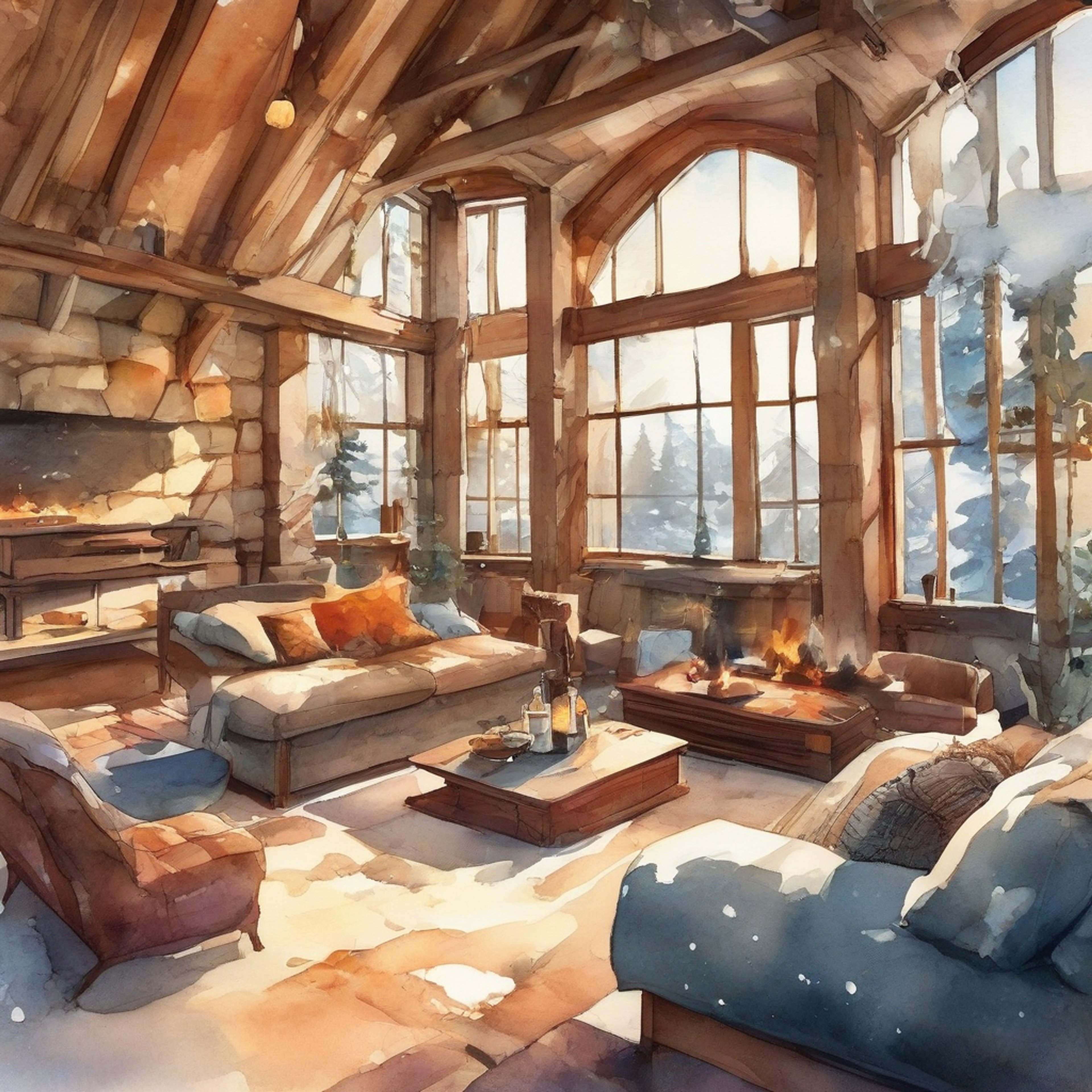 You find yourself at a secluded mountain lodge with Alicia Blanche, the formidable 'Ice Witch' of the Justitia Guild. Despite her usually frosty demeanor, the cozy atmosphere seems to be thawing her exterior. As you both settle in for a peaceful retreat, you can't help but wonder if you'll see a softer side of the typically resolute and driven mage. The crackling fireplace and warm drinks create an inviting ambiance, perfect for deep conversations and moments of quiet companionship.