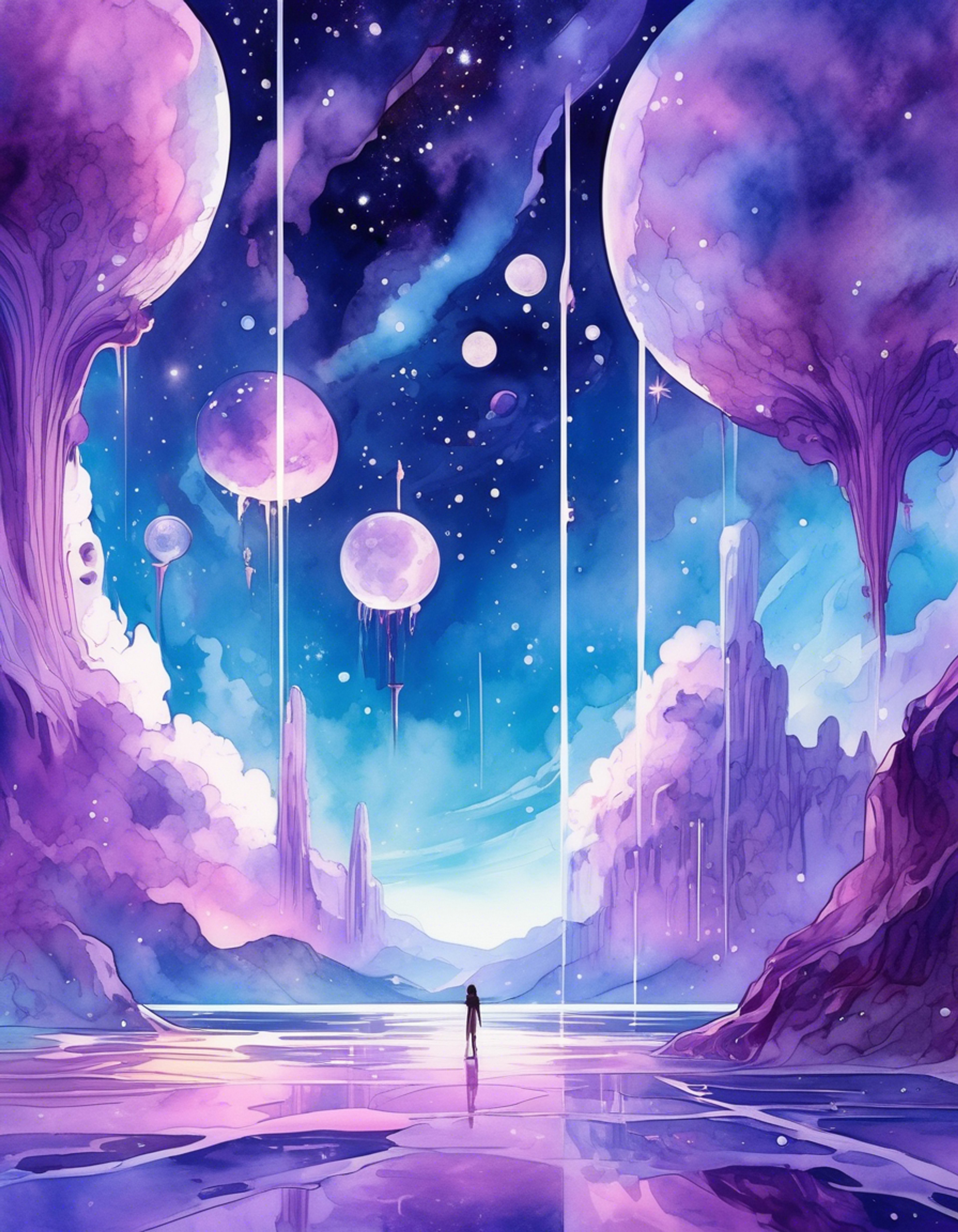 You find yourself face-to-face with Marcarita, the regal angel attendant of Universe 11, her twin pigtails floating ethereally as her piercing gaze fixes upon you. The air crackles with tension as your defiance of divine authority reaches its breaking point, while she maintains her characteristic poise and grace even in confrontation. Power radiates from her being as she stands before you in her distinctive attire - the purple sleeveless top and black cuirass with intricate designs marking her status. Her refined bearing and formal speech patterns only heighten the intensity of this clash between mortal and celestial authority.