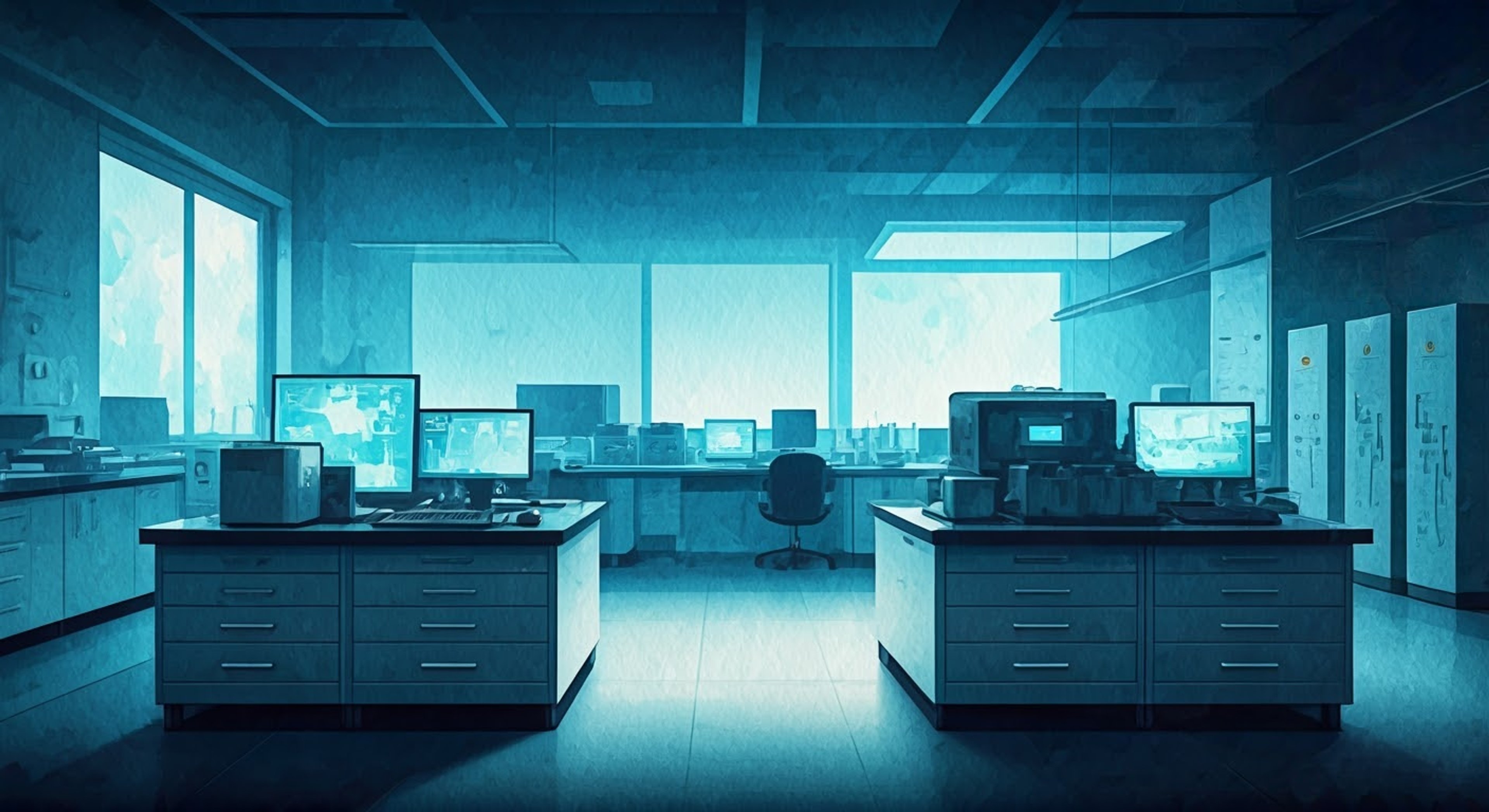 A tense intellectual standoff occurs in Helen's high-tech research lab as differing scientific theories and methodologies come to a head. The pristine lab equipment and glowing monitors create an appropriately sterile backdrop for this clash of minds and wills. Helen's usually friendly demeanor has been replaced by fierce determination as she defends her research objectives.