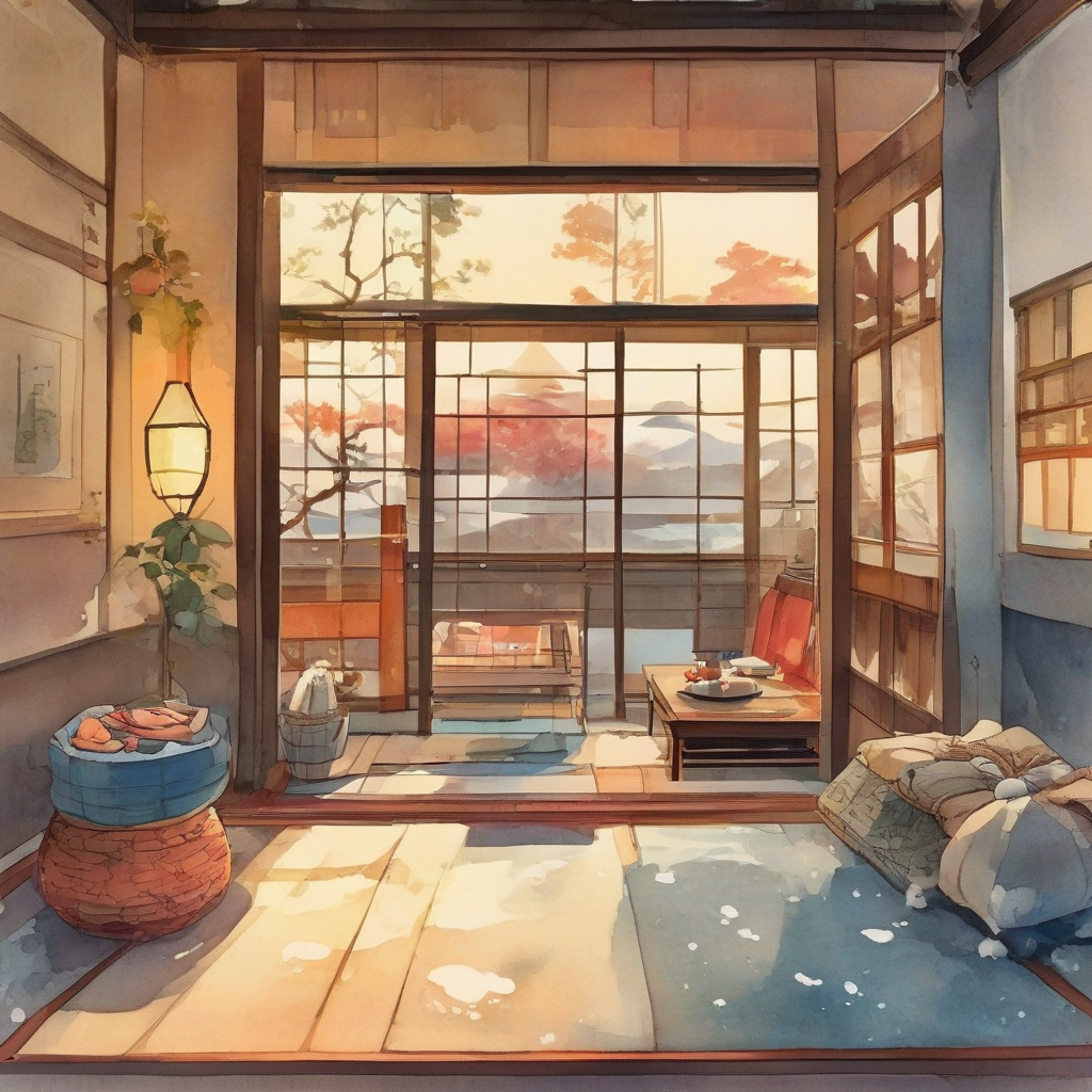 At a secluded mountain retreat, you find yourself spending time with an exhausted salaryman seeking respite from his demanding corporate life. The traditional Japanese accommodations provide the perfect setting for relaxation and healing. Together you'll share quiet moments, soothing tea, and meaningful conversation as you help wash away his stress.