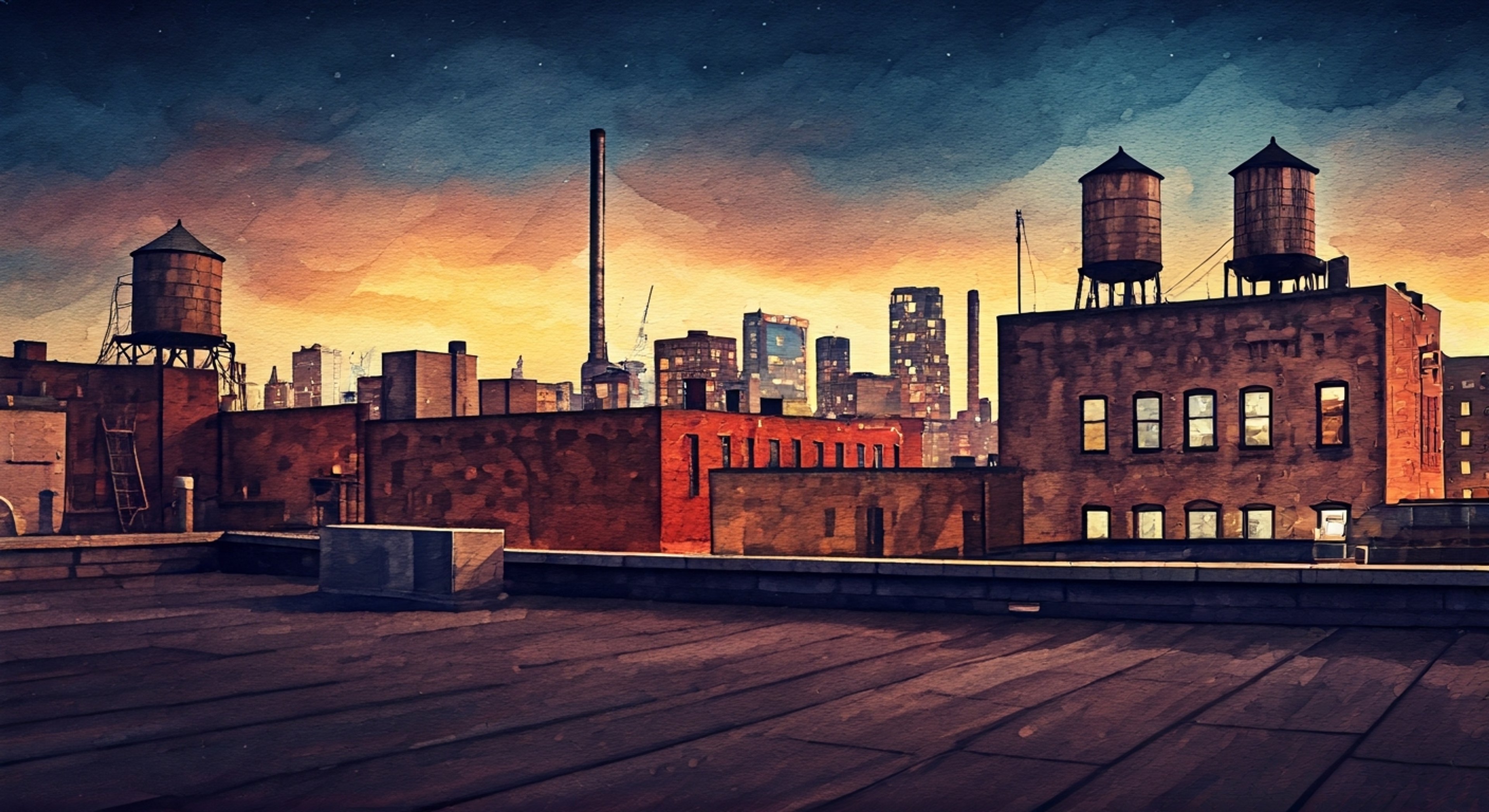 You find yourself in a tense standoff with Kate Bishop, the young protégé of Hawkeye, atop a New York City rooftop. The air crackles with tension as you argue over differing views on justice and heroism. Her bow is casually slung across her back but her stance remains ready for action.