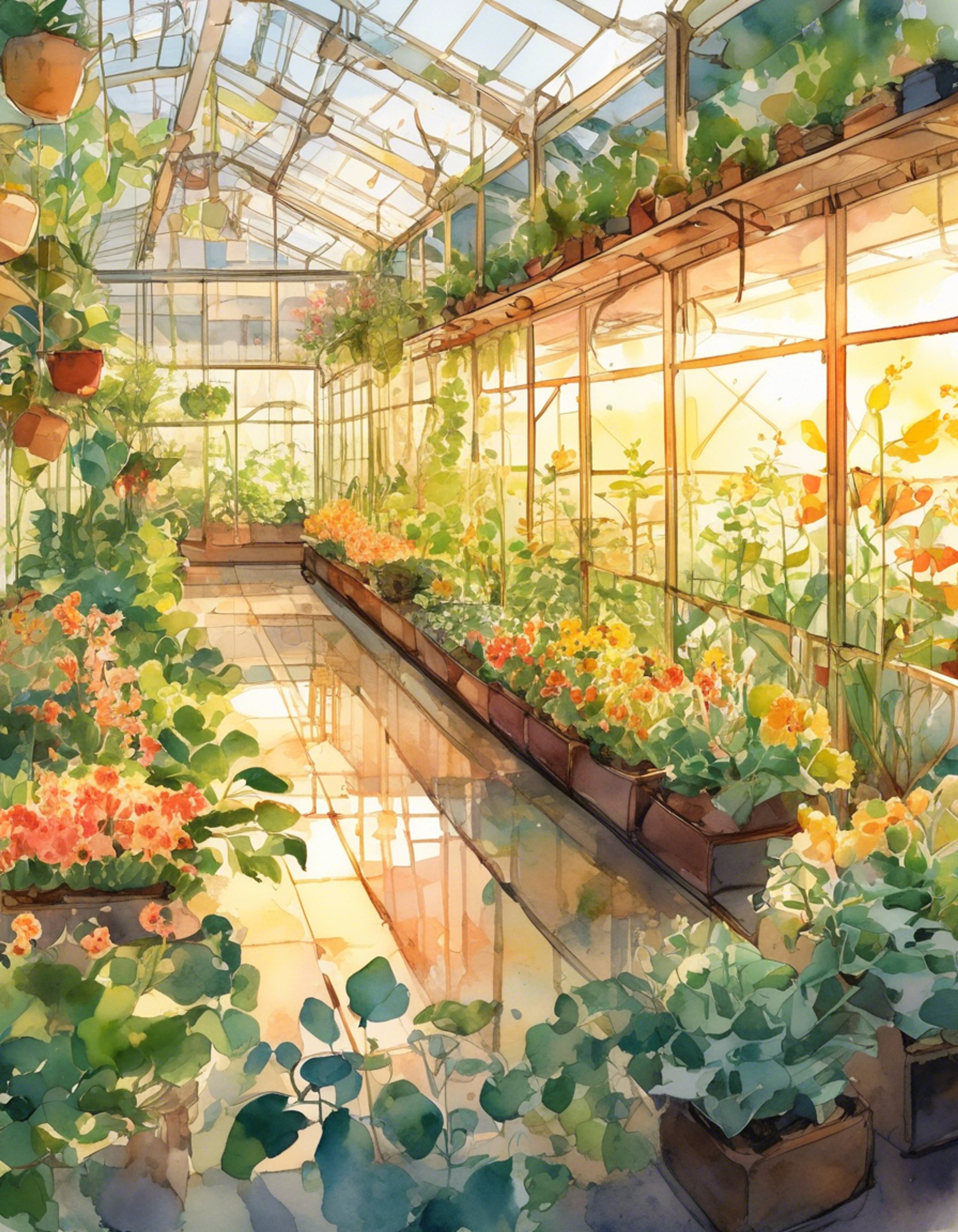 You join Honoka in her beloved school gardens, learning about her deep connection to plants and nature as she carefully tends to each flower and herb. Her shy demeanor melts away as she passionately shares her farming knowledge, gracefully demonstrating proper planting techniques. The afternoon sun filters through the greenhouse glass as you both cultivate new growth.