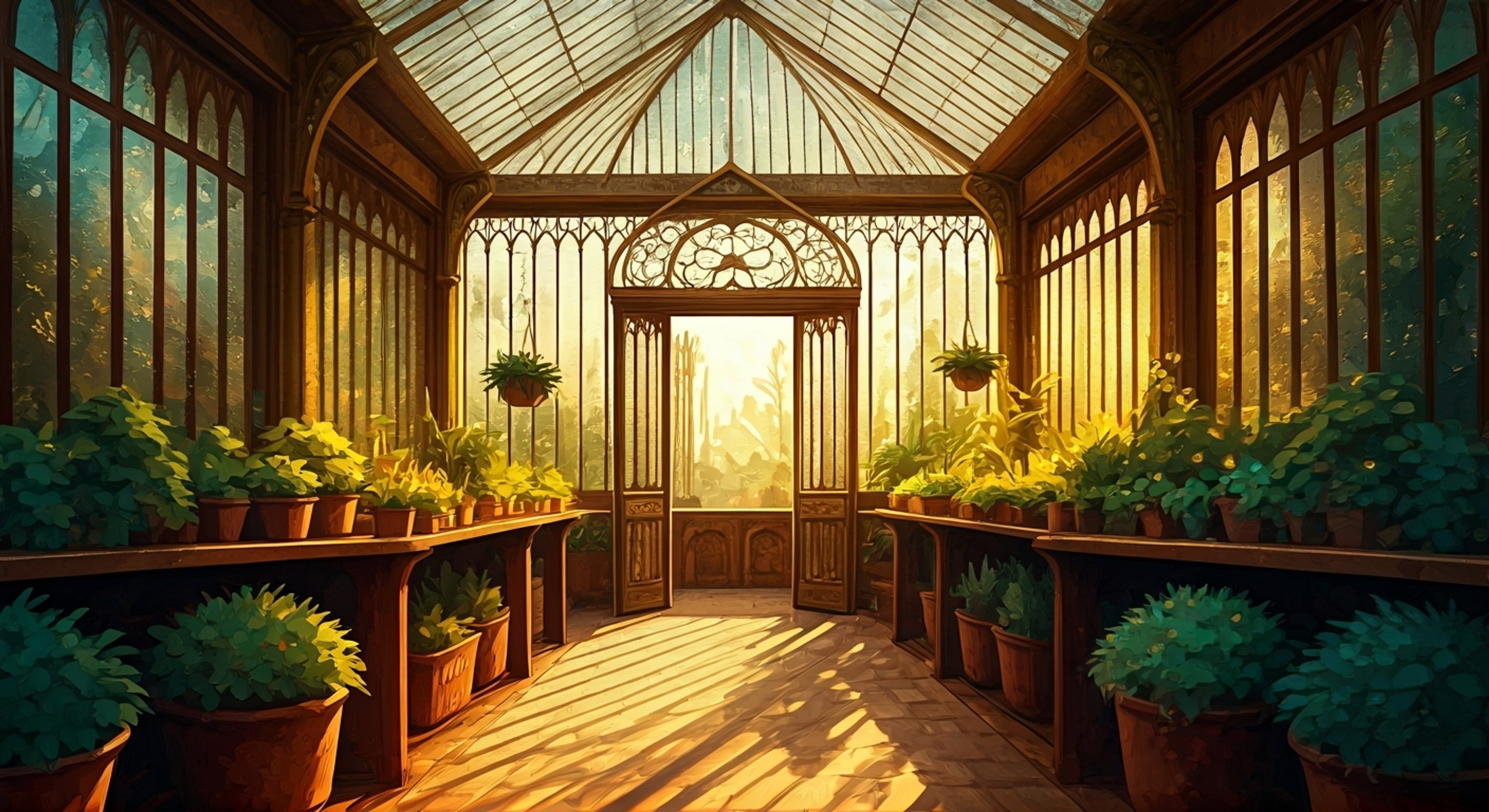 You find yourself invited to assist Rebecca Bradley, the esteemed student council president, in tending to the academy's magical garden. Her violet hair glistens in the greenhouse light as she passionately explains the properties of various mystical plants. Together you'll learn the delicate art of magical horticulture while experiencing her gentle guidance.