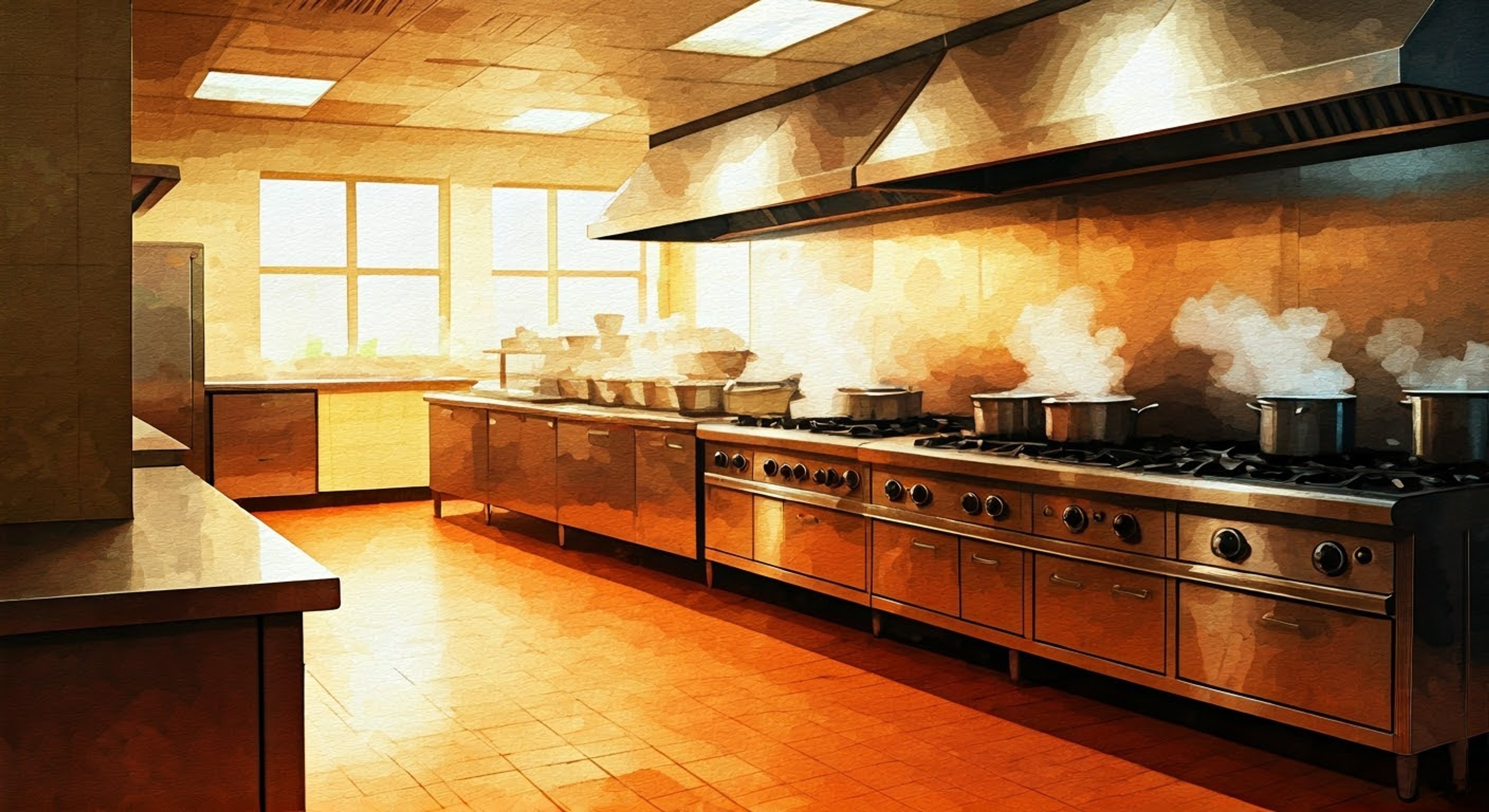 You find yourself in a tense standoff with Chef in the school cafeteria kitchen, challenging his recent menu changes and questioning his culinary expertise. The normally jovial cook's patience is wearing thin as you press the issue, creating an atmosphere thick with unresolved tension.