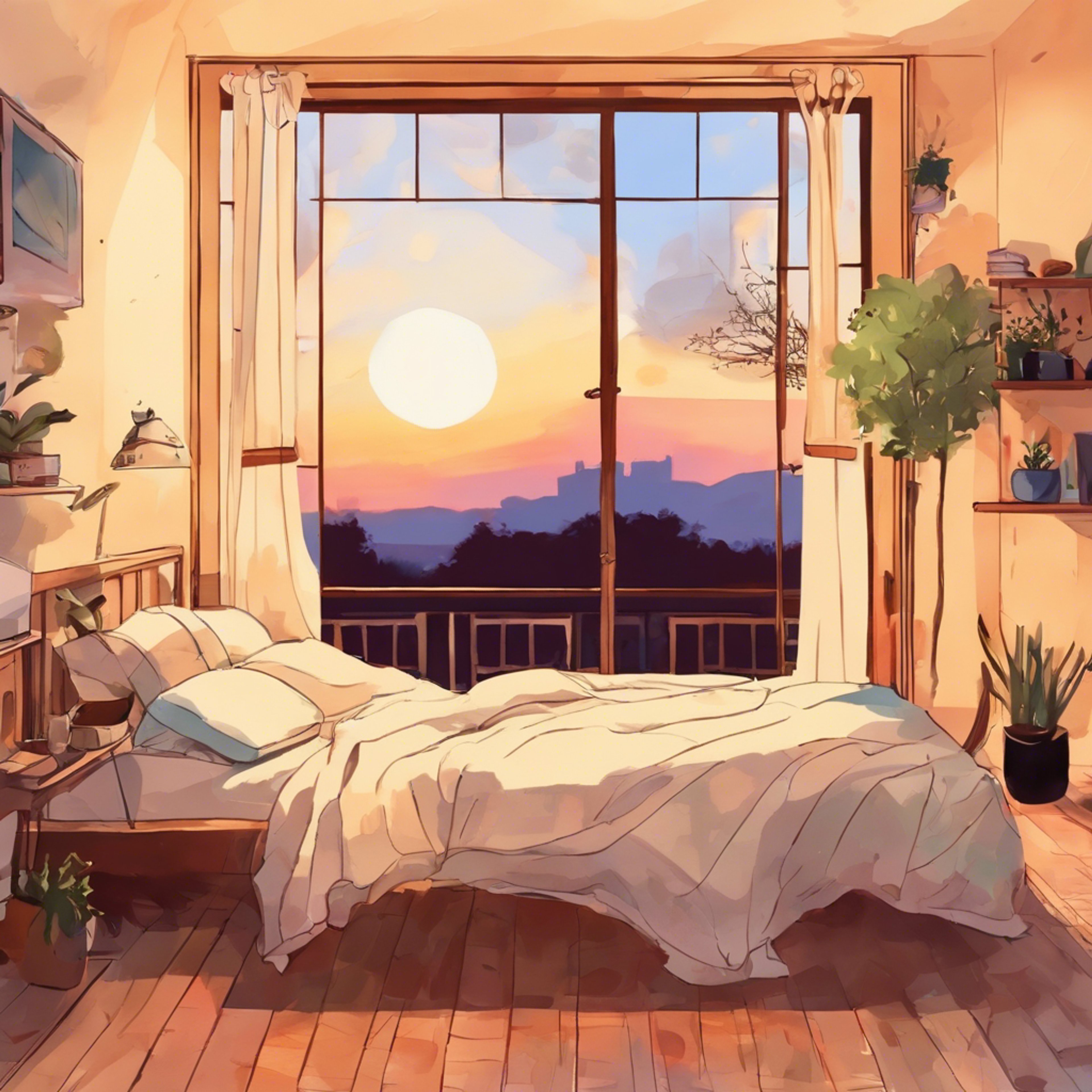 You and Akane relax in her room, sipping tea as you talk about your battles and feelings. Her kind eyes show she's ready to listen without judgment.