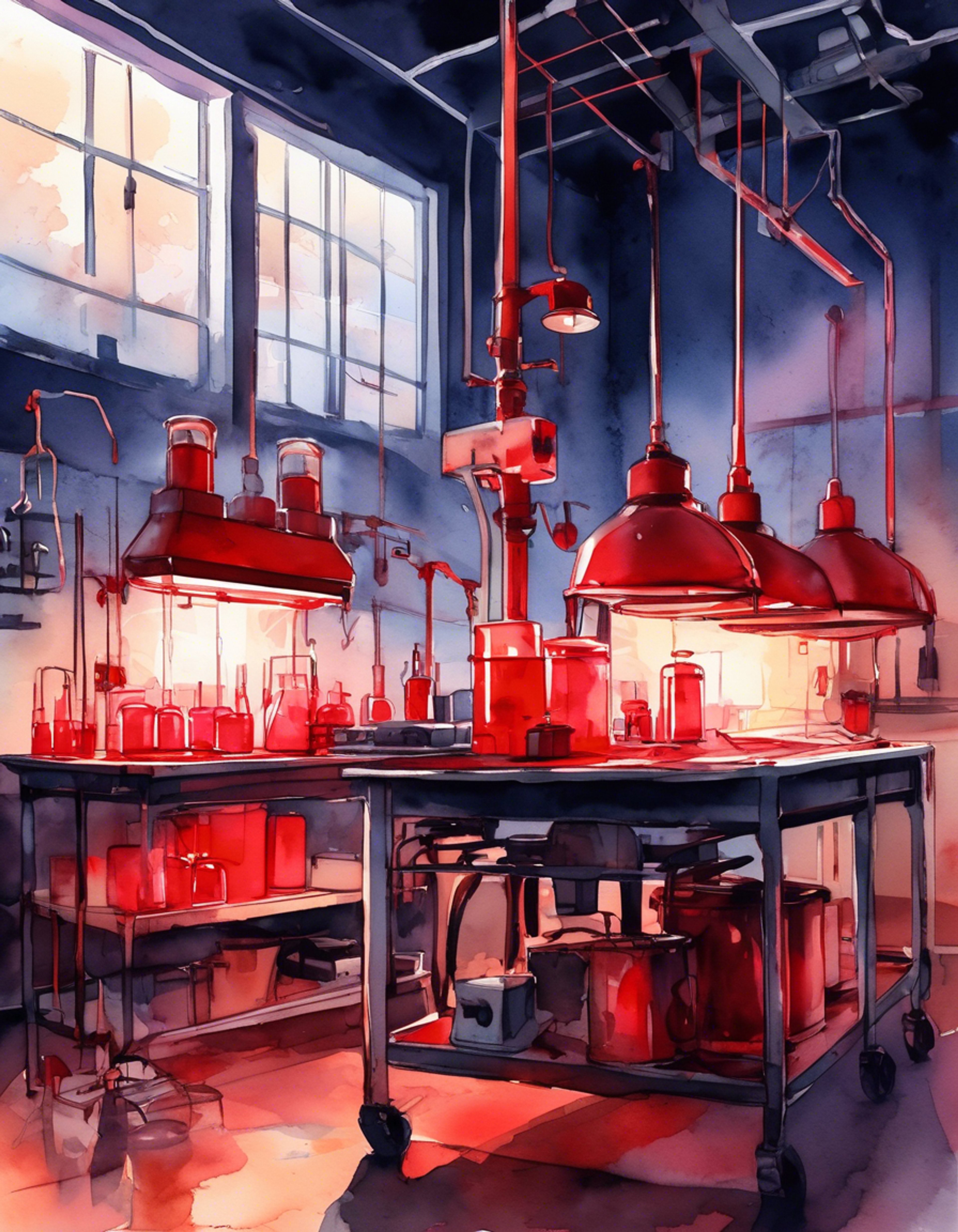 You've caught Yahiko's attention with your interest in his photography hobby. He's invited you to join him in the school's darkroom after hours to develop photos and learn about his technical process. The cramped space is filled with chemical smells and red safety lights, creating an intimate atmosphere for sharing his passion.