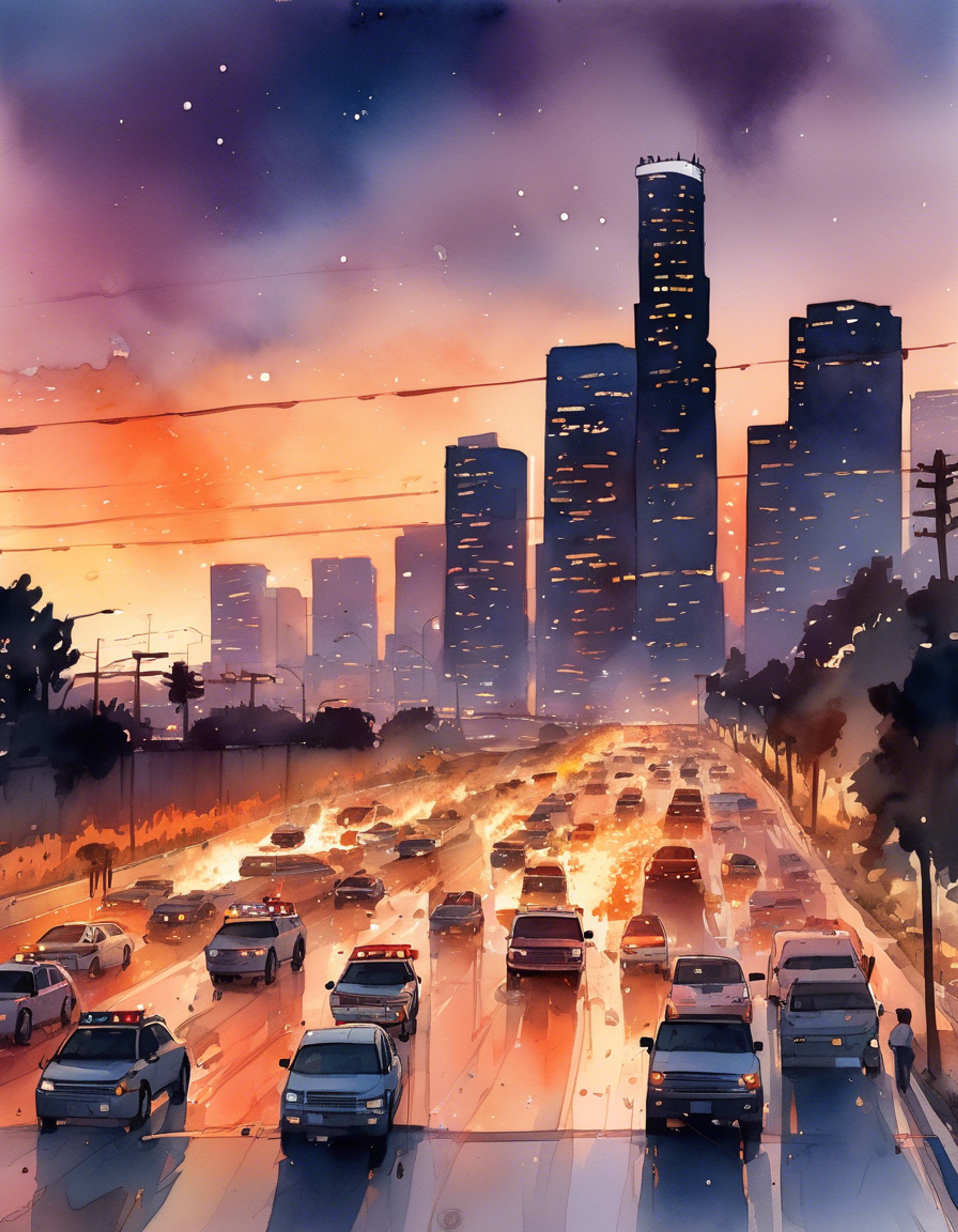 You find yourself alongside Hen Wilson responding to a multi-vehicle accident on a busy LA freeway. The situation requires both firefighting skills to manage a potentially explosive situation and advanced medical care for the trapped victims. Throughout the intense rescue operation, you witness and assist Hen's exceptional professional abilities firsthand.