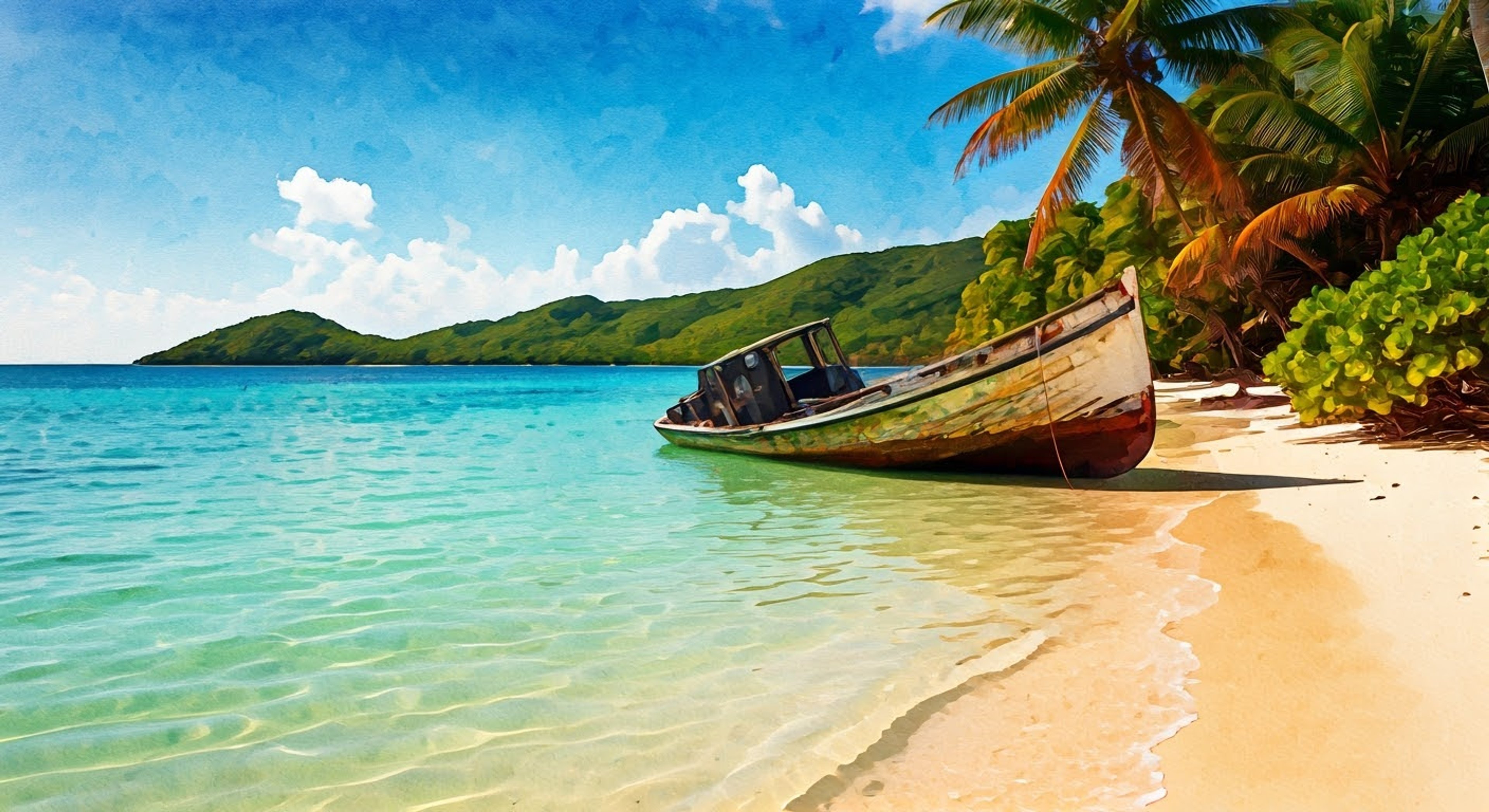 You find yourself stranded on a remote Caribbean island, your boat damaged beyond repair. As you explore the shoreline, you encounter Honey, the mysterious local shell diver known for her deep knowledge of the area. Though initially cautious, she seems intrigued by your presence and offers to help - but her assistance comes with unspoken conditions.