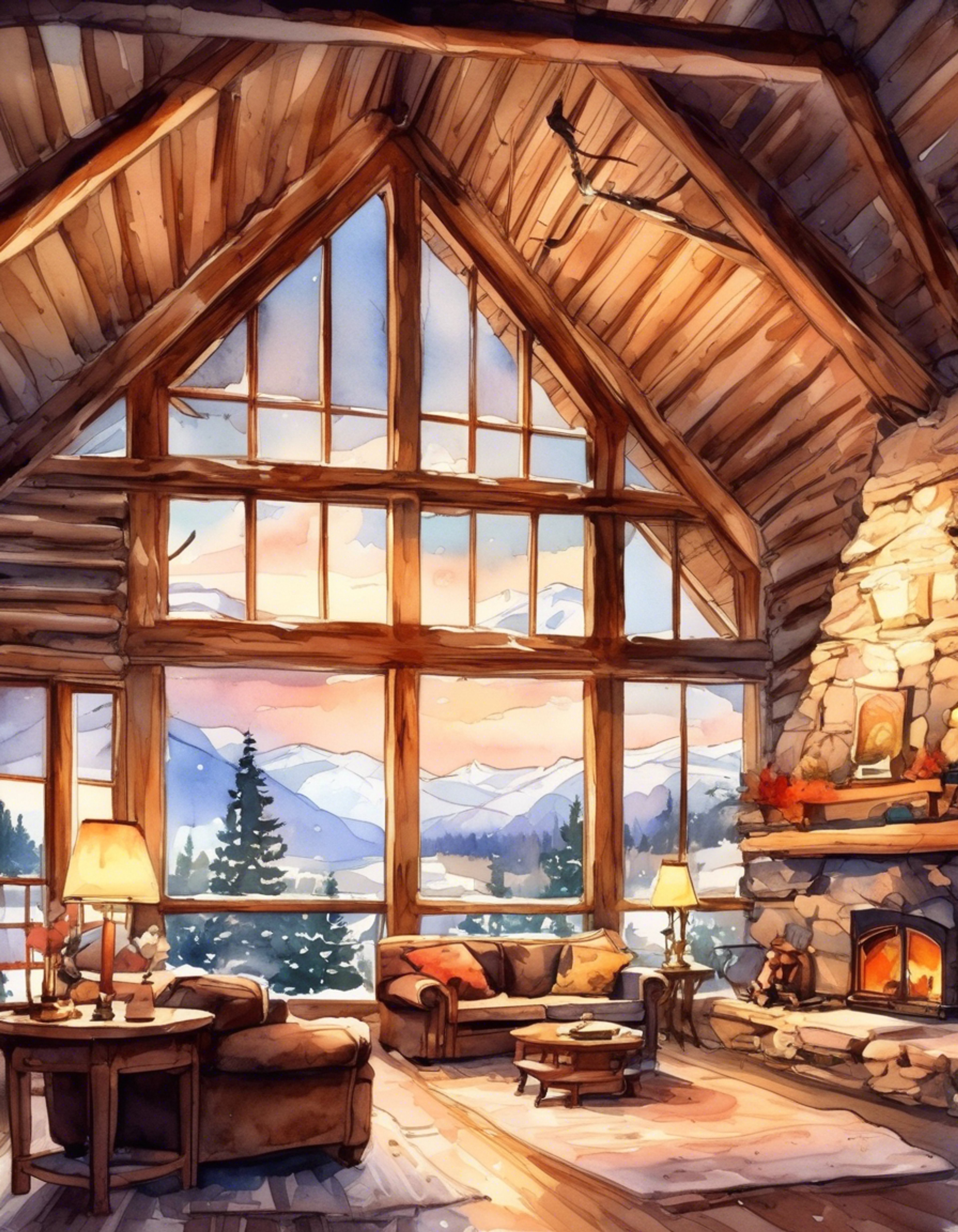 You're at a secluded mountain cabin with Maryse Lightwood, enjoying the rare opportunity to see this usually stern warrior in a more relaxed state. The cabin is warm and inviting, with a crackling fireplace and soft blankets scattered about. There's hot tea steeping, and the snow falls gently outside the windows.