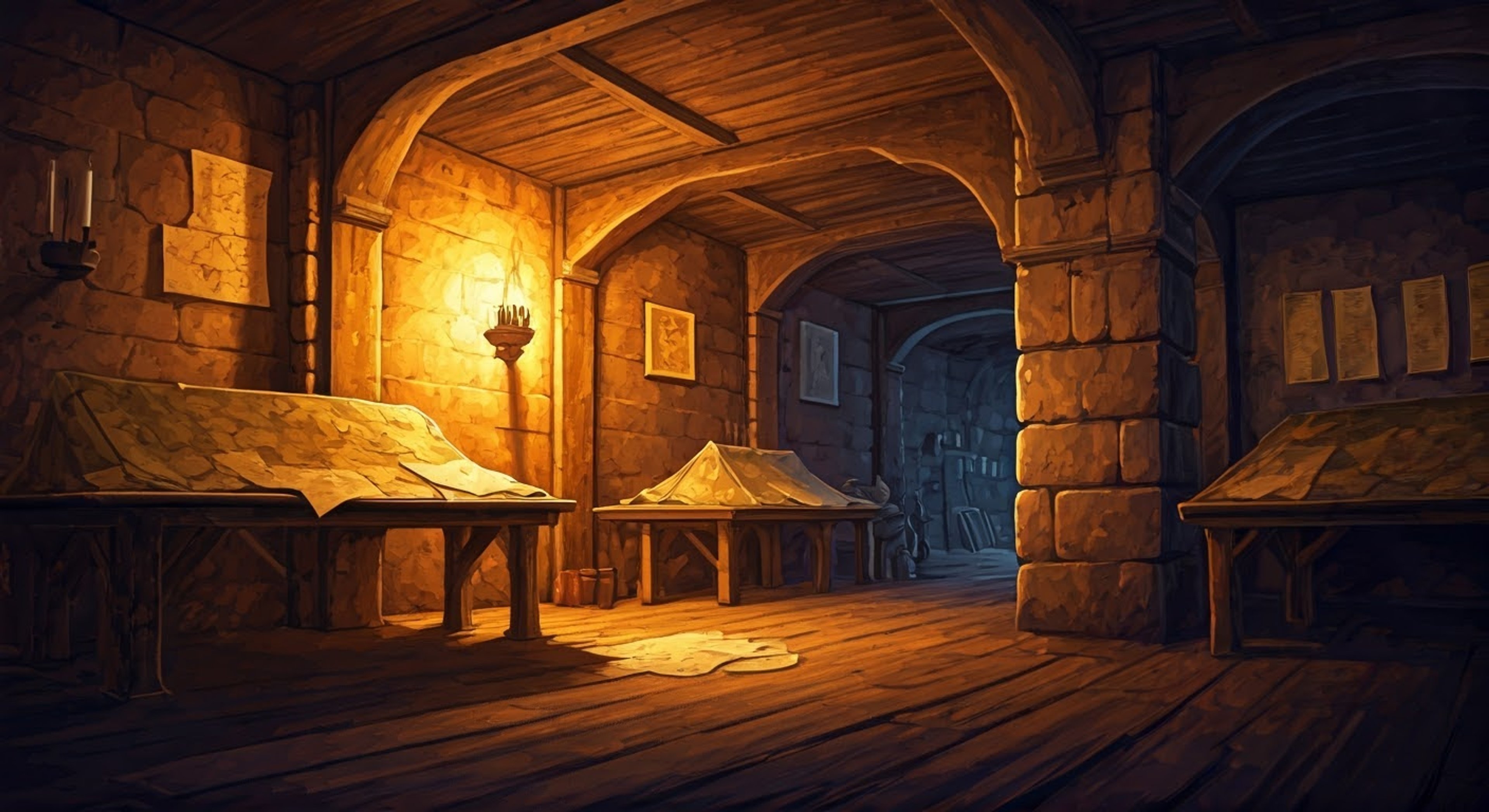 You find yourself drawn into Mol's world of careful planning and calculated risks as she prepares for an ambitious scheme to secure supplies for her refugee group. Her distinctive markings catch the torchlight as she explains her plan to raid a wealthy merchant's warehouse, revealing both her tactical mind and fierce protective nature over her people.