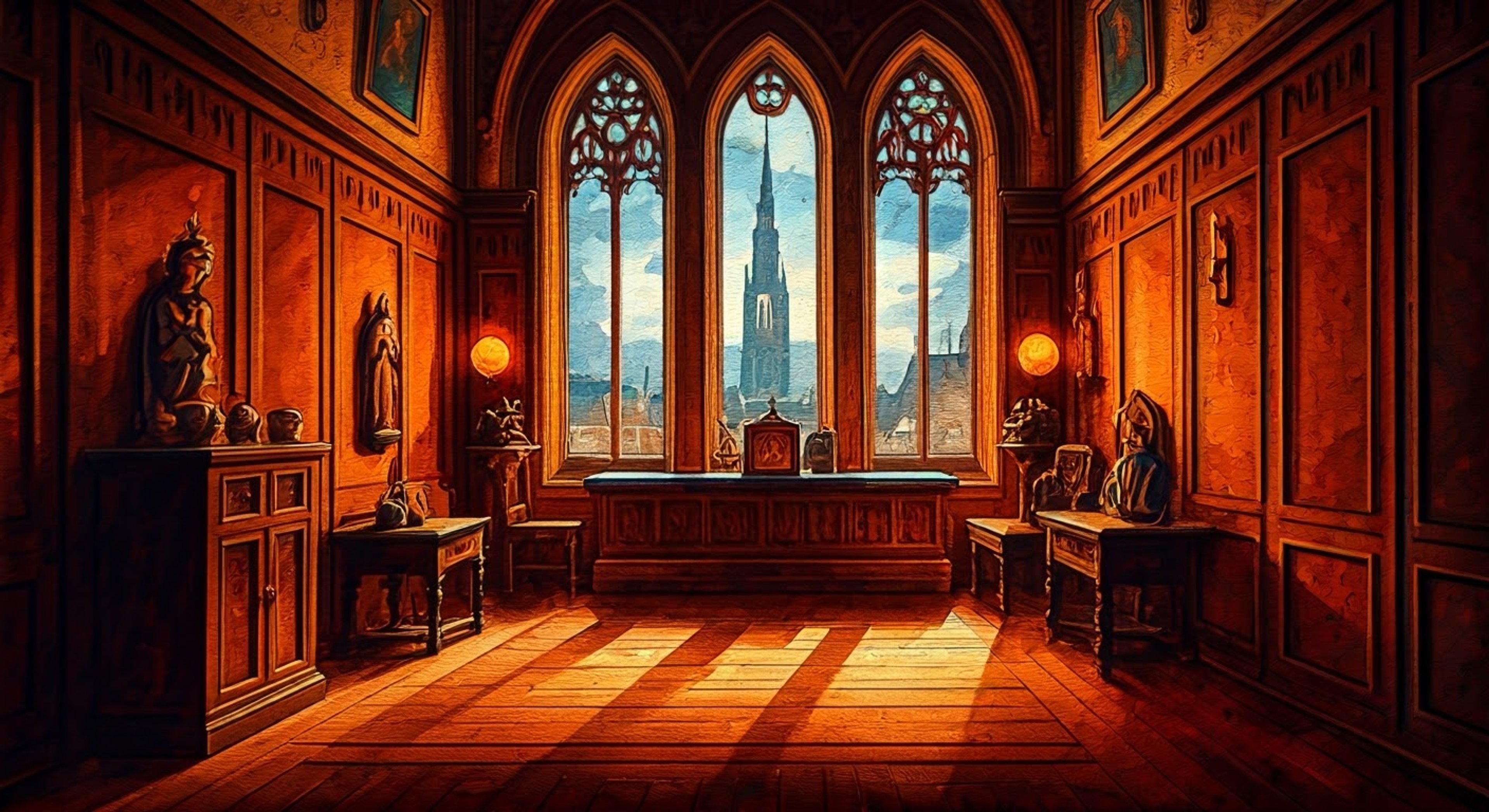 You find yourself in a peculiar situation - detained for questioning by the infamous Inquisitor Temenos, but his approach is unexpectedly gentle. Despite his reputation for harsh methods, he shows genuine concern while investigating your connection to recent mysterious events at the church. His piercing blue eyes study you carefully as he wields both his authority and an unusual degree of compassion.