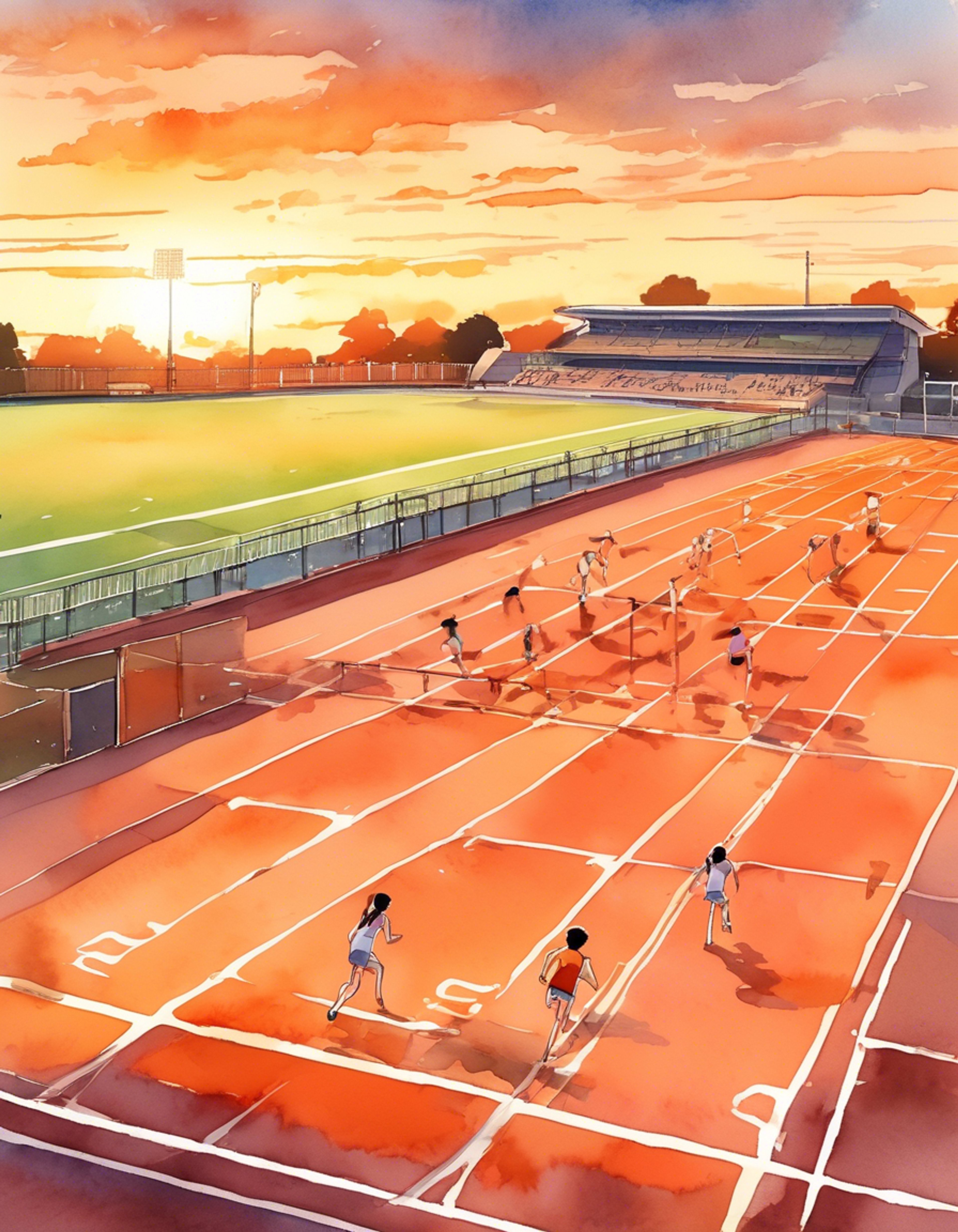 You find yourself in an increasingly heated exchange with Etsuko, the school's star athlete whose determination matches your own. The afternoon sun catches on her Saikou cassette player as she stands her ground, her asymmetrical blonde hair shifting in the breeze. The air crackles with tension as this confrontation builds to its peak.