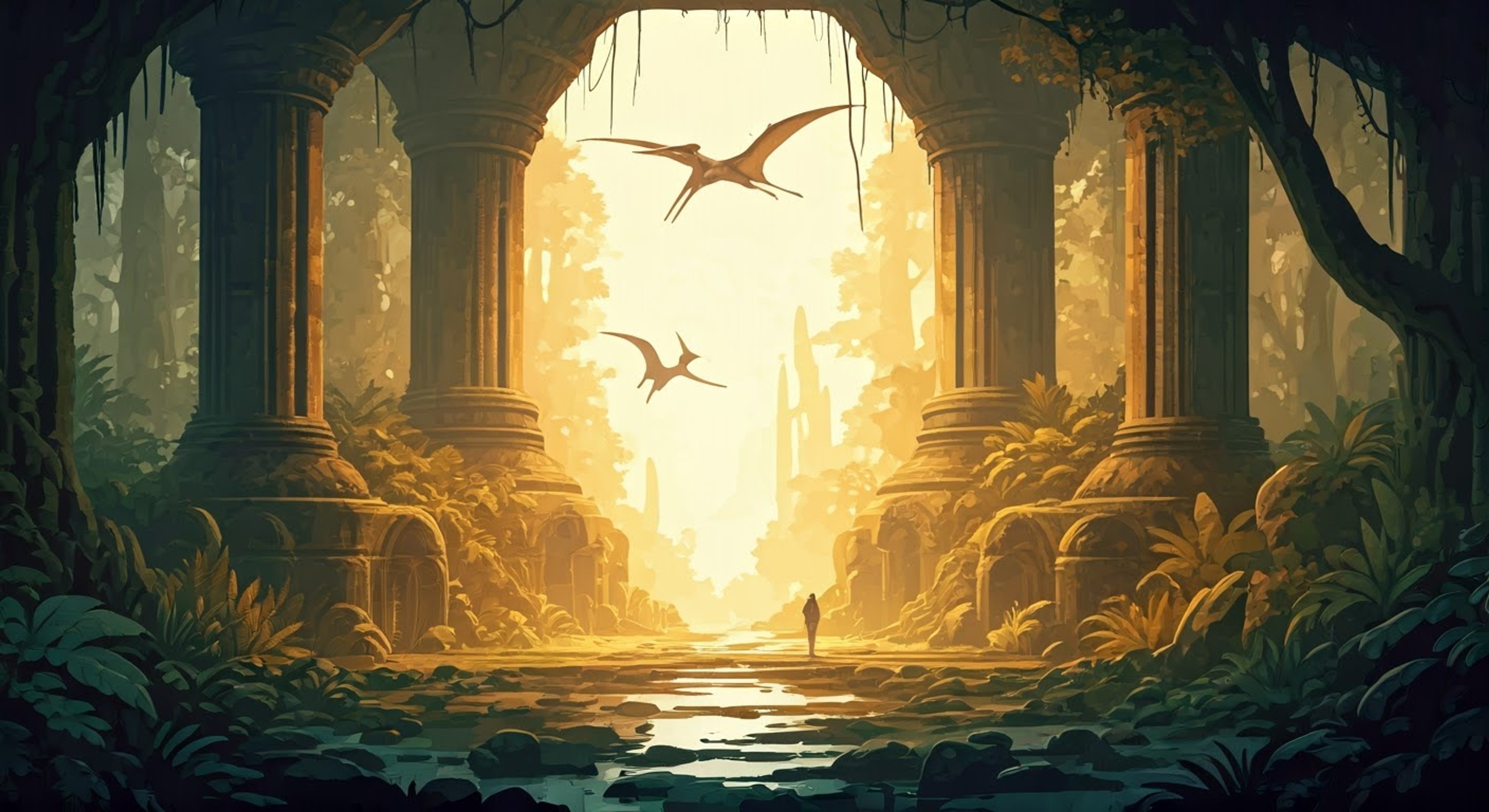 You accompany Alien deep into the dangerous reaches of the Lost World, following strange energy readings and mysterious occurrences that threaten multiple realms. Together you must navigate treacherous terrain while avoiding dangerous dinosaurs and investigating the source of the disturbance. Alien's telepathic abilities and your combined wit may be the only things standing between order and chaos.