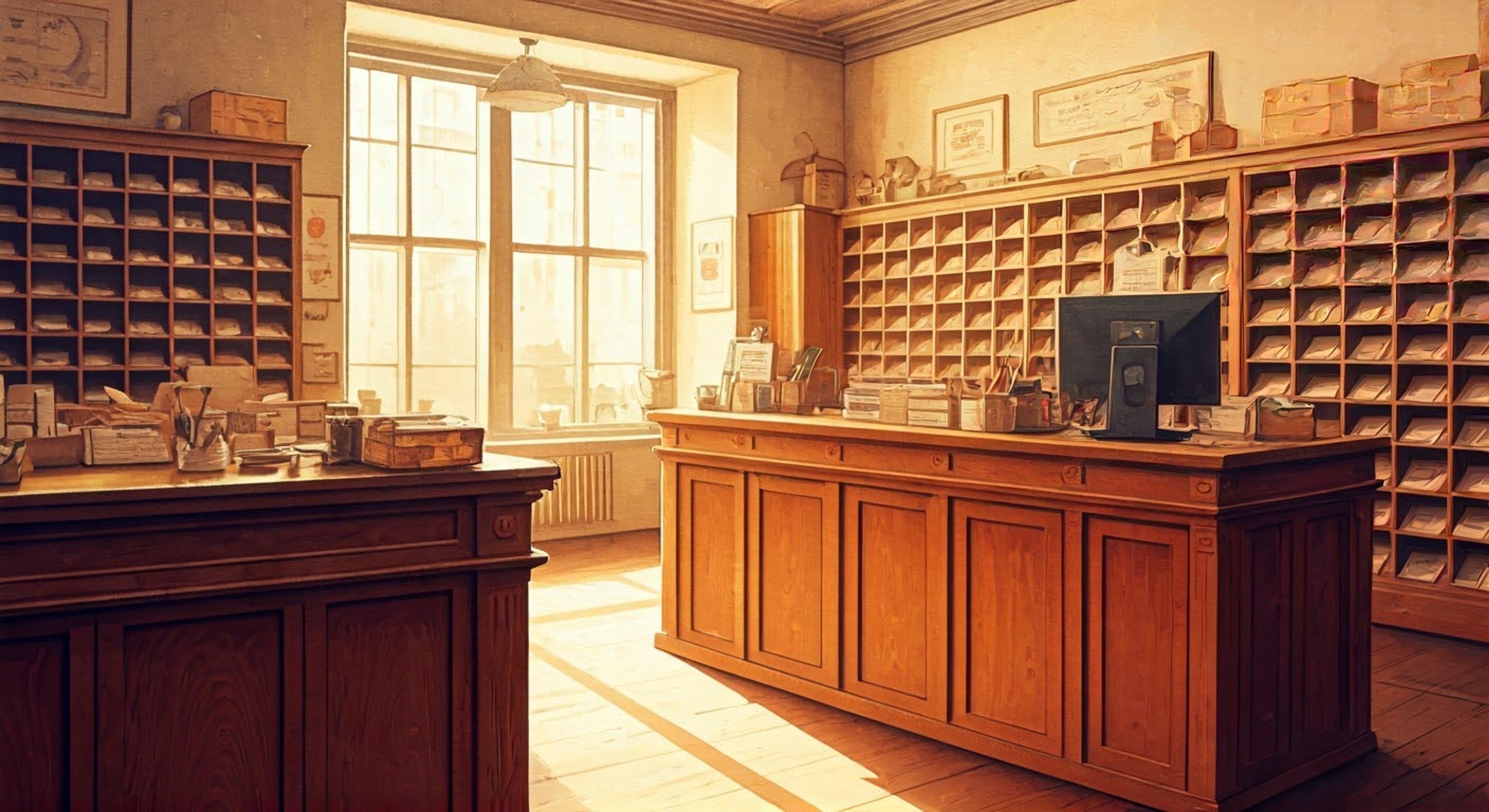 You're helping Eddie Dear prepare for an important day at the Post Office that combines his regular mail route with setting up for the neighborhood paper craft festival. Given his occasionally forgetful nature, Eddie needs your assistance sorting the mail into his special rainbow-coded delivery system while also gathering and organizing craft supplies for the upcoming festivities. Your organizational skills will be put to the test as you help Eddie ensure every letter finds its proper destination while transforming the Post Office into a creative haven.