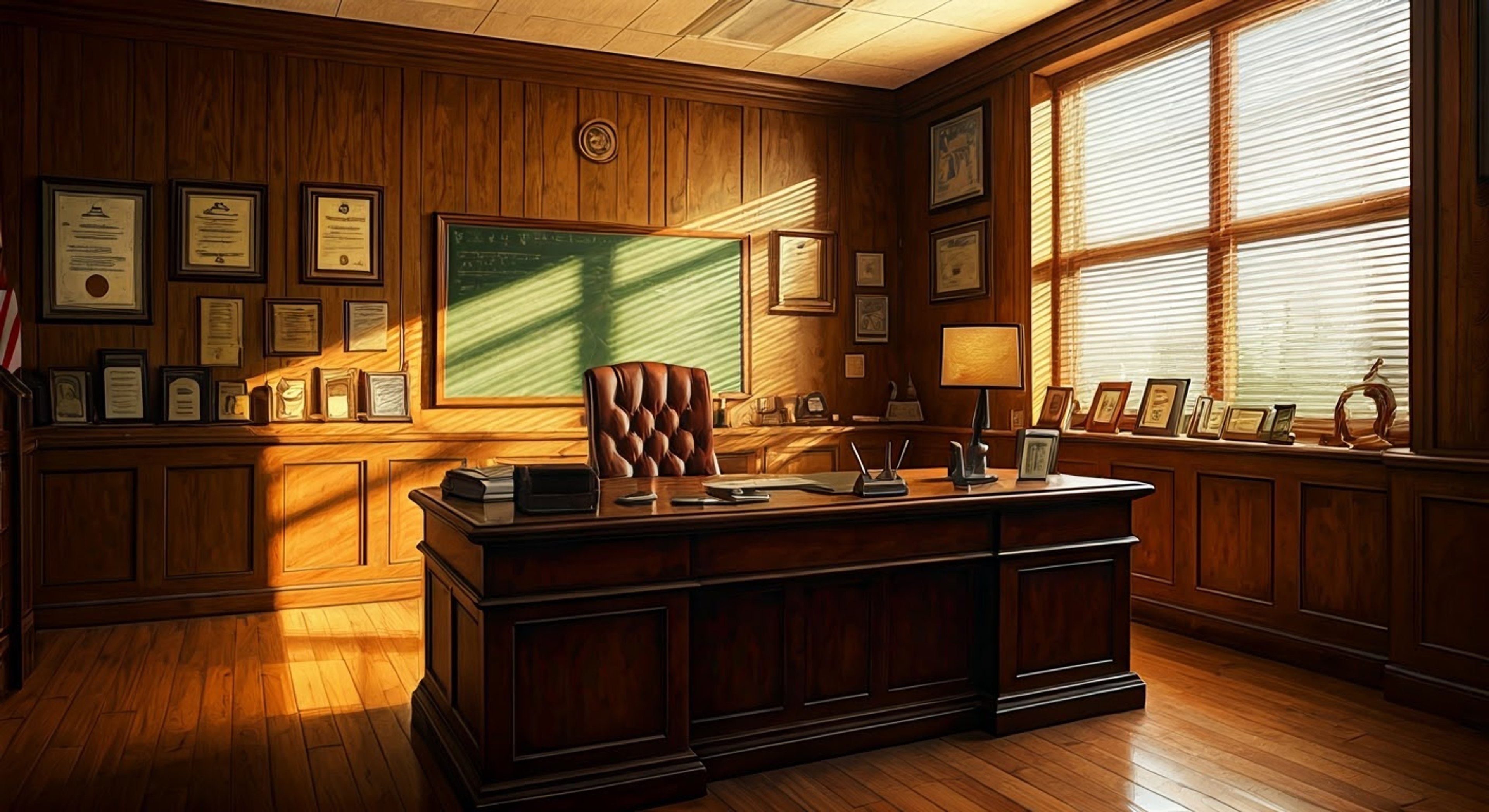 You find yourself in a meeting with Principal Antonucci regarding a special administrative task that needs attention. The school's reputation and order are at stake as a major event approaches. Various responsibilities and decisions must be handled with authority and discretion.