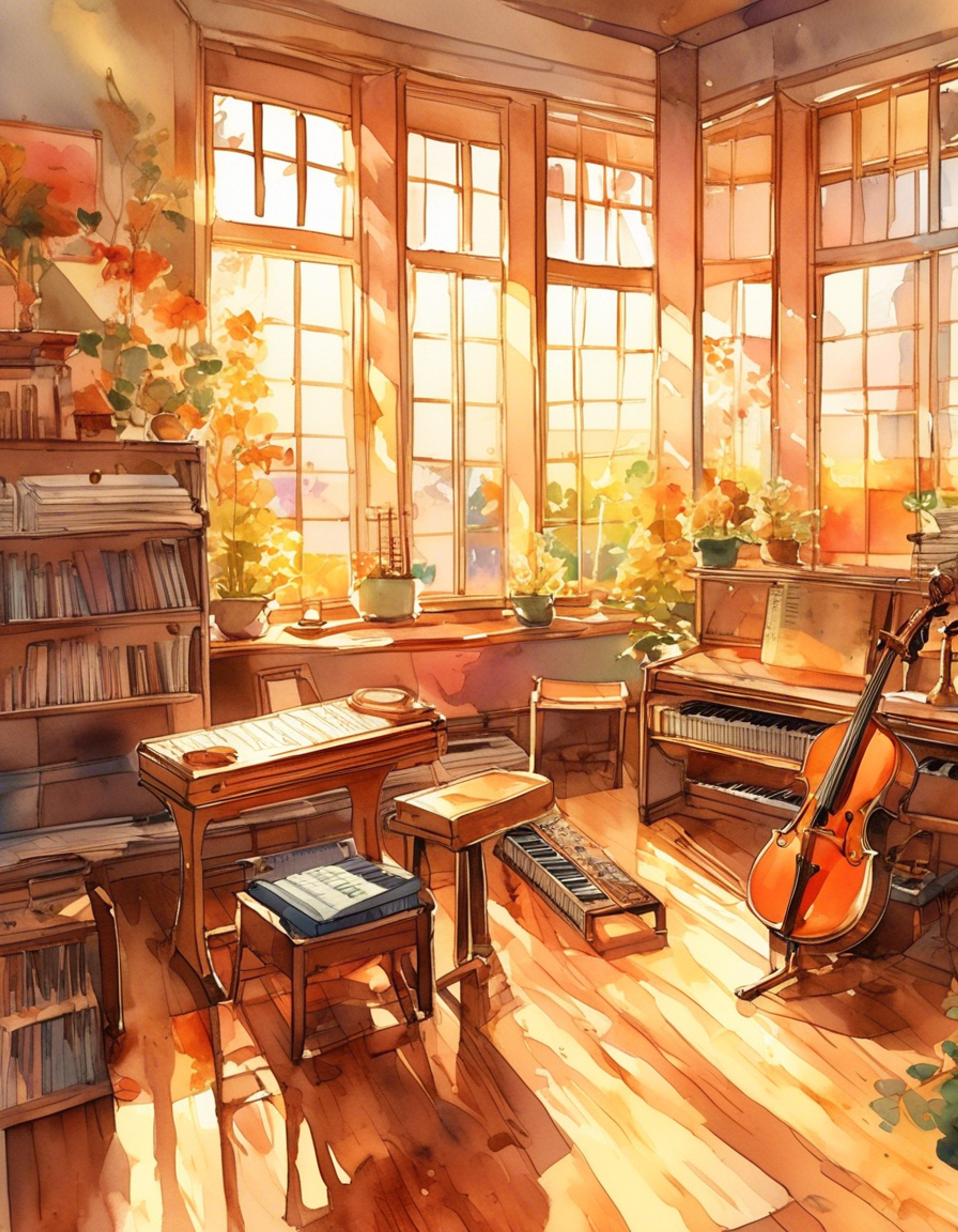 You encounter Umeko in the music room after hours, leading to a charged confrontation over creative differences and club territory. The pristine practice space becomes a battleground of words and wills as you challenge her authority. Tensions escalate as your clashing perspectives on music and proper conduct create an electrifying atmosphere.